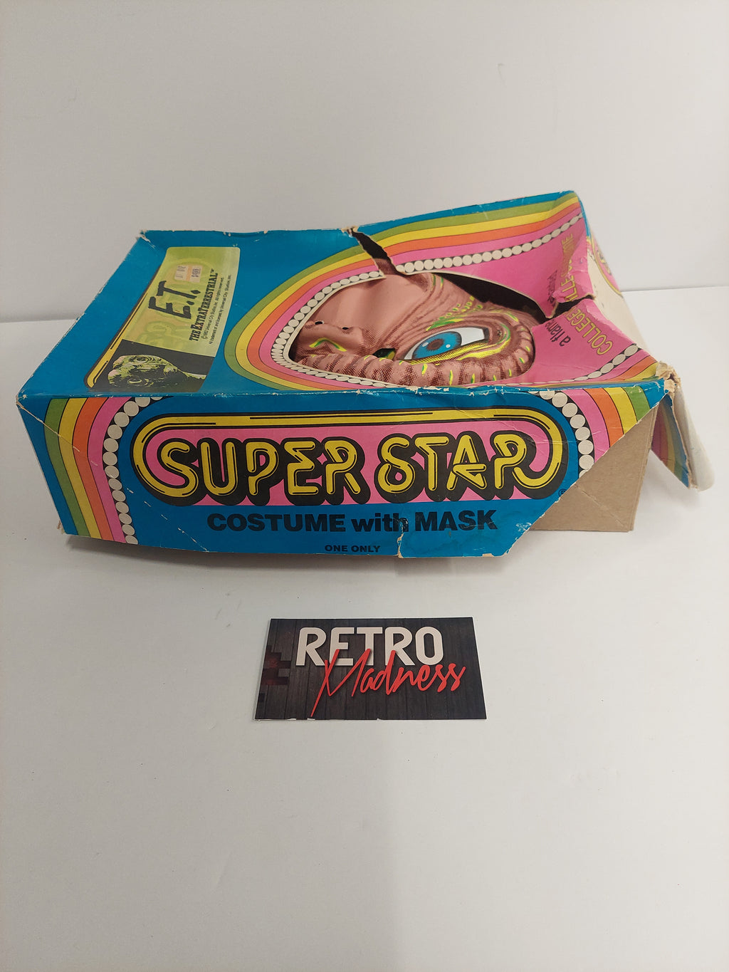 Vintage 1982 E.T. The Extra-Terrestrial Small Costume and Mask Super Star