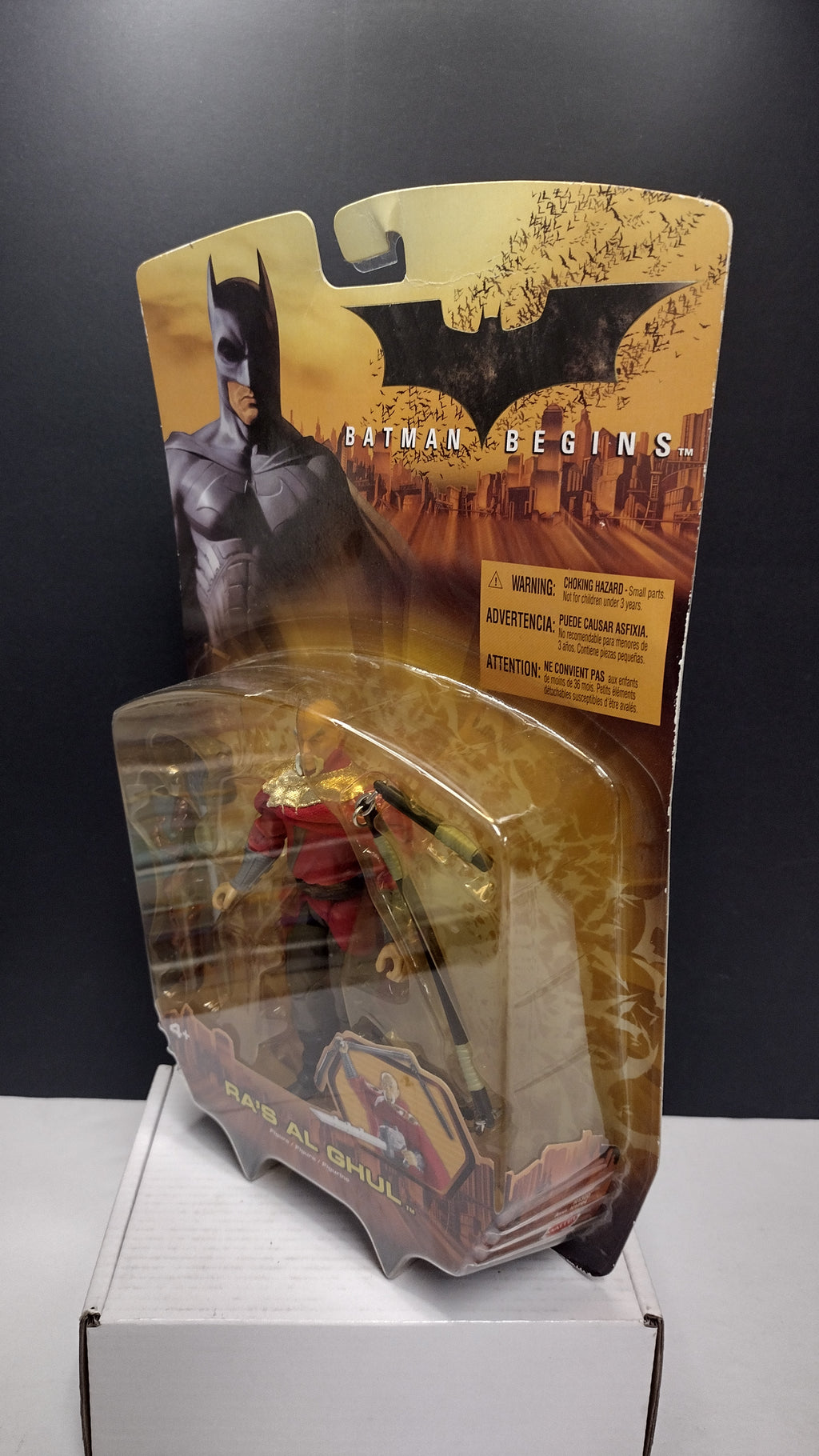 Mattel Batman Begins Ra's Al Ghul Figure W/Staff Carded Sealed
