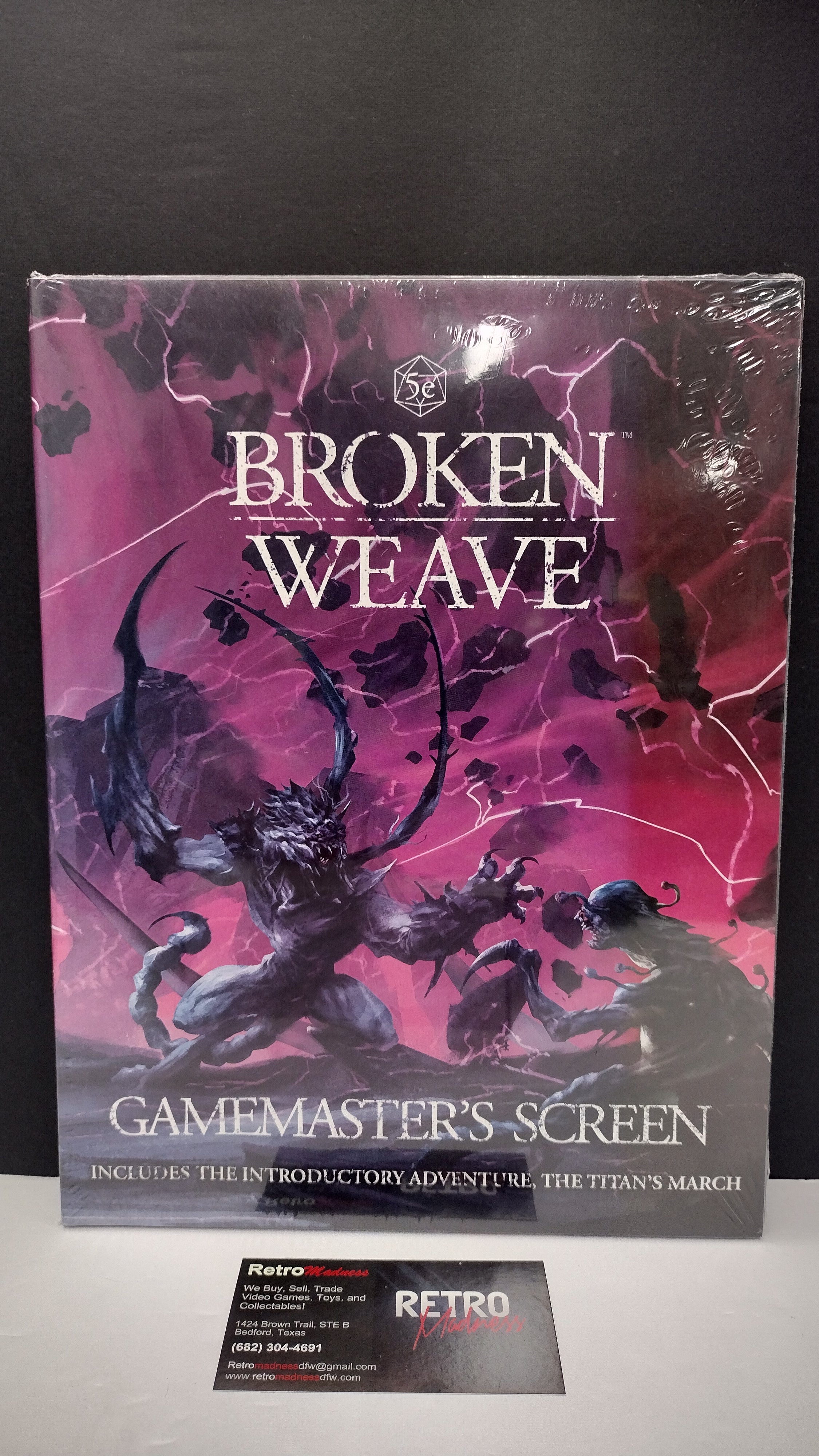 Broken Weave: Gamemaster’s Screen & The Titan’s March (5E) – New & Sealed