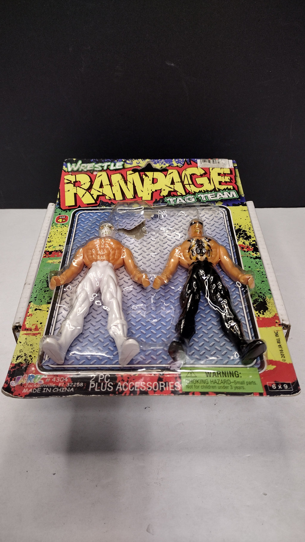Ja-Ru Wrestle Rampage Tag Team 2-Piece Action Figure Set - Sun King & Spider (2016 - Brand New & Factory Sealed)