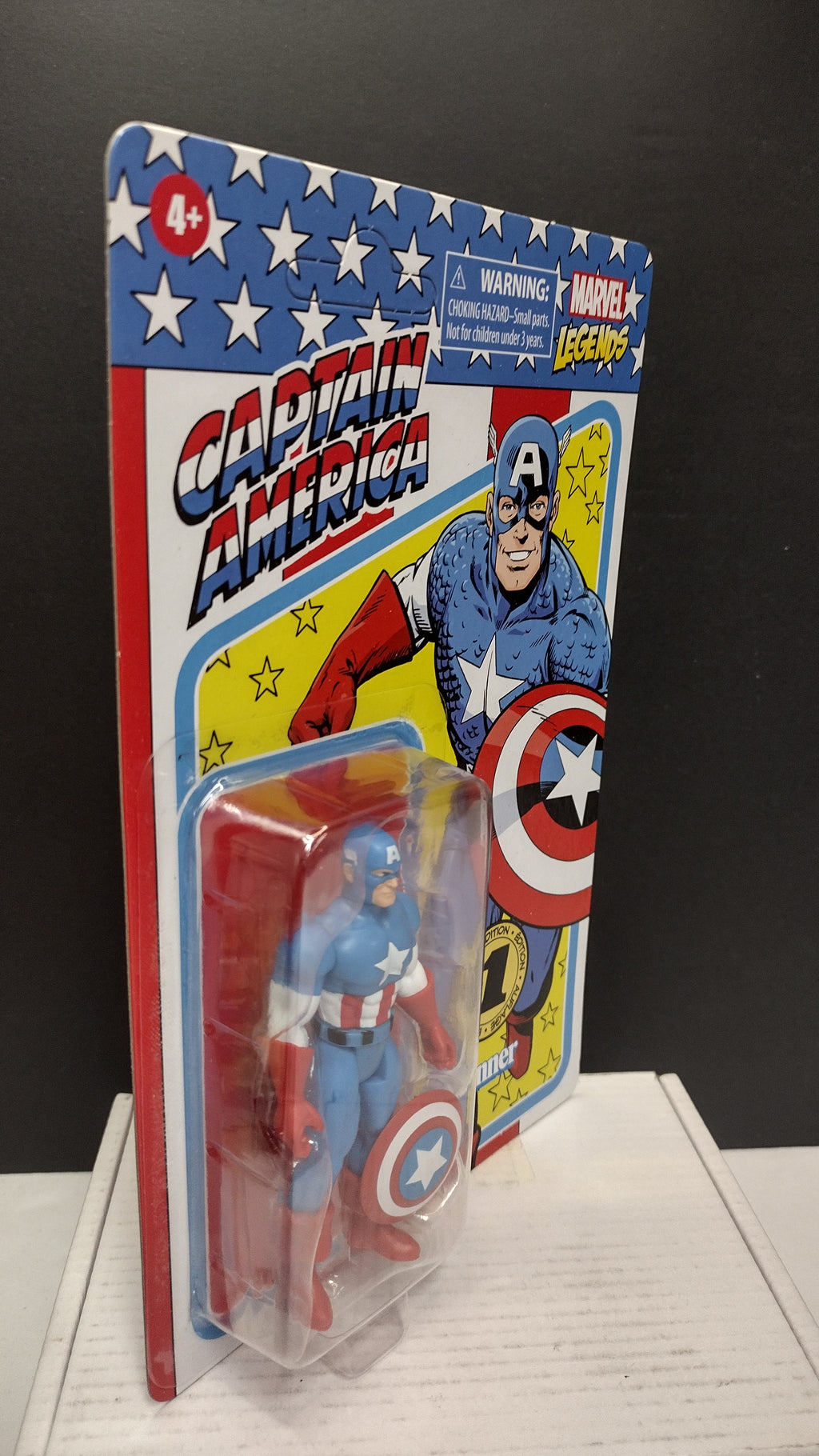 Hasbro Marvel Legends Retro 3.75-Inch Black Panther & Captain America 2-Pack NIB (Open Outer Box)