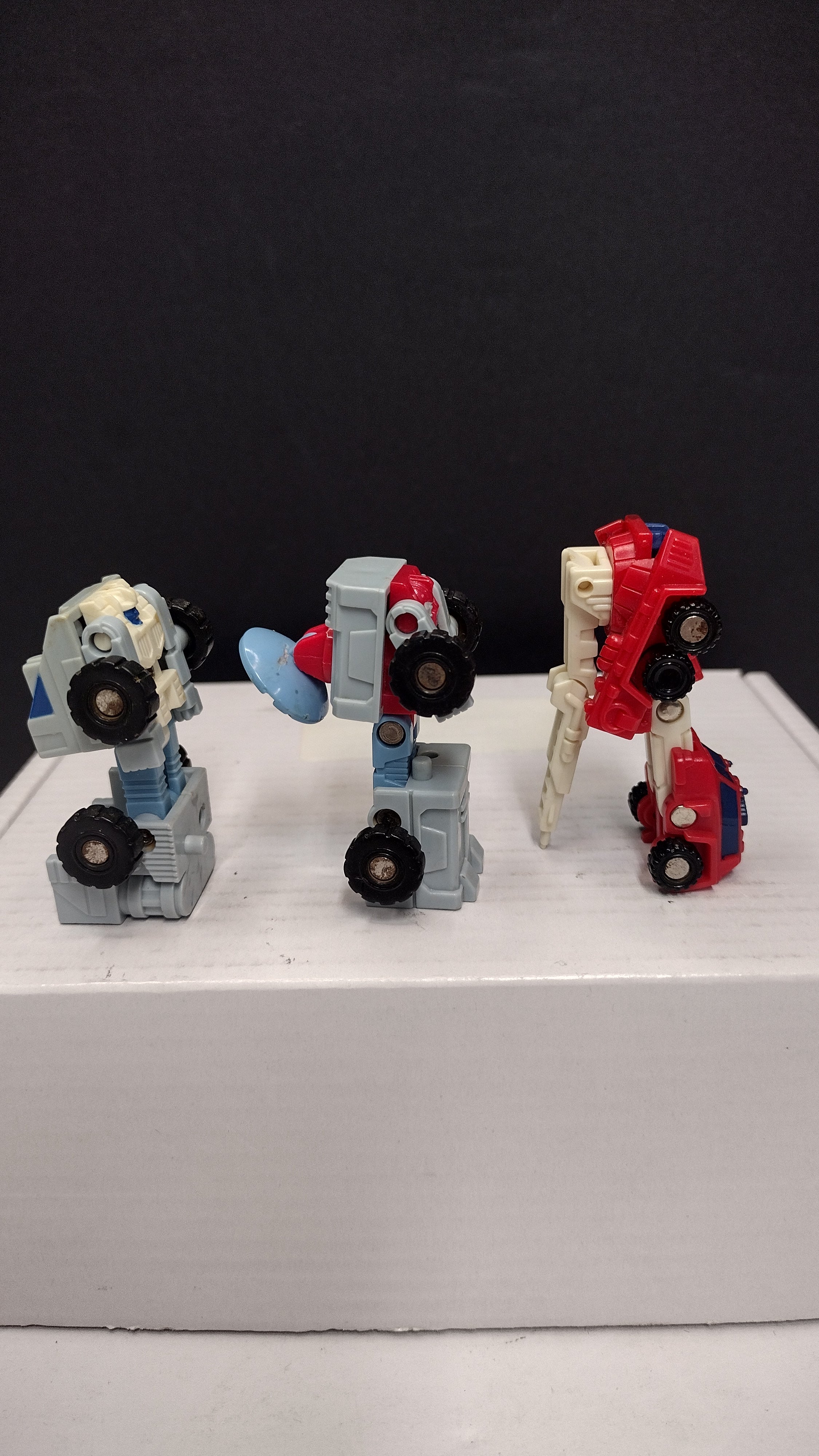 Vintage 1989 G1 Transformers: Micromasters Rescue Patrol & Space Patrol Lot – Loose 3 -Figure Assortment (Includes Red Hot, Barrage, and Heave)