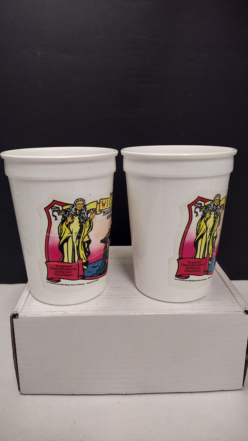 Vintage 1988 Willow Movie Wendy's Magic Cup 3-Cup Collector's Lot