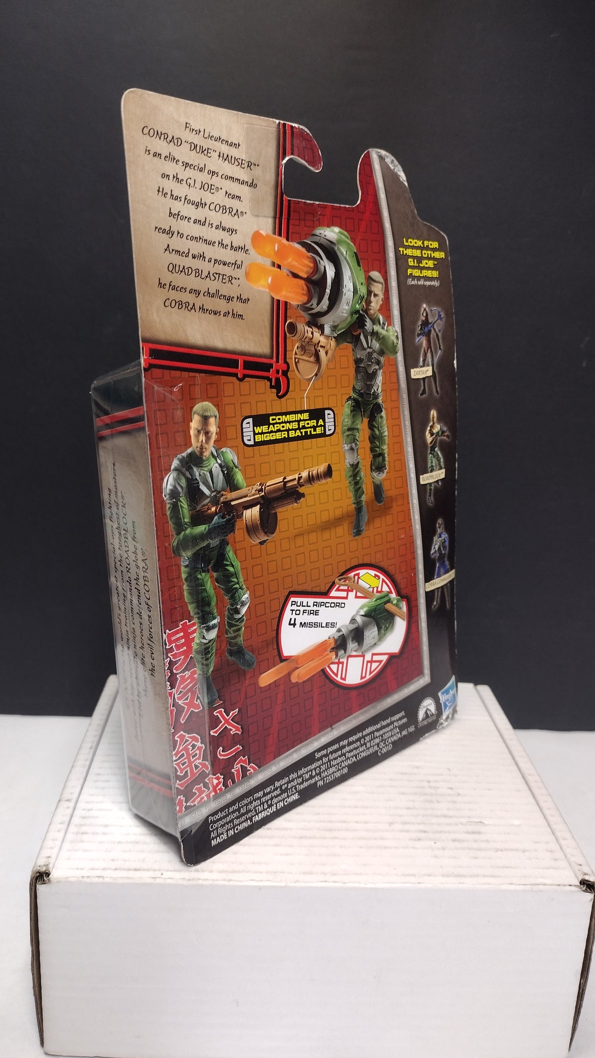 GI Joe Retaliation Conrad Duke Hauser 2011 Hasbro 3.75 Figure Sealed