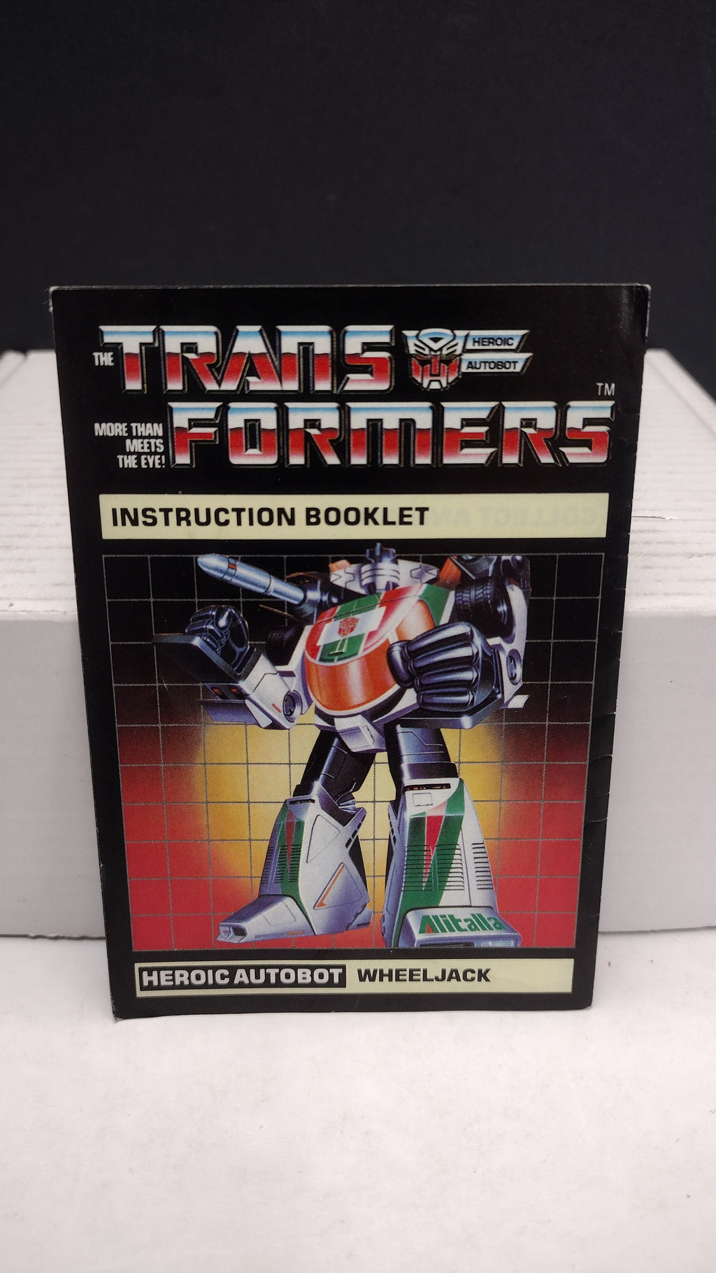 Vintage 1984 Original G1 Transformers Wheeljack Instruction Booklet