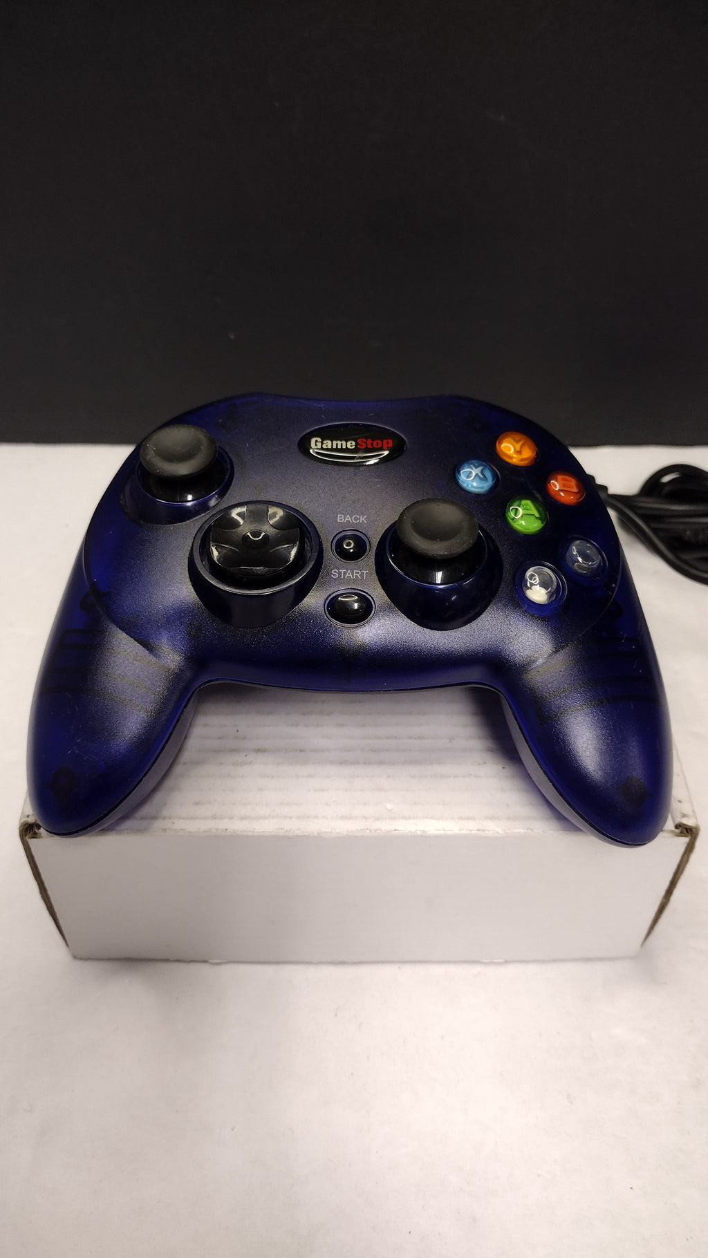 GameStop Xbox Wired Controller Blue BB-136 Original Xbox Tested