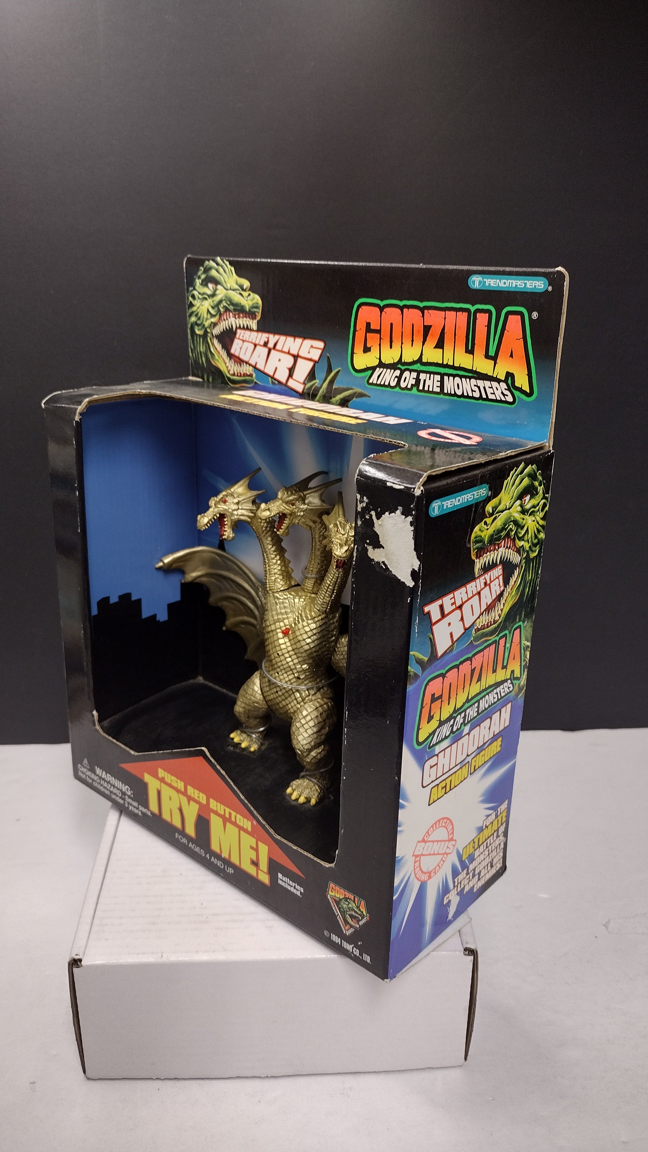 Vintage 1994 Trendmasters: Godzilla King of the Monsters – King Ghidorah Electronic Action Figure • Brand New / Factory Sealed in Original Box