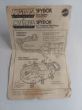 Vintage 1984 Masters of the Universe Spydor Instructions