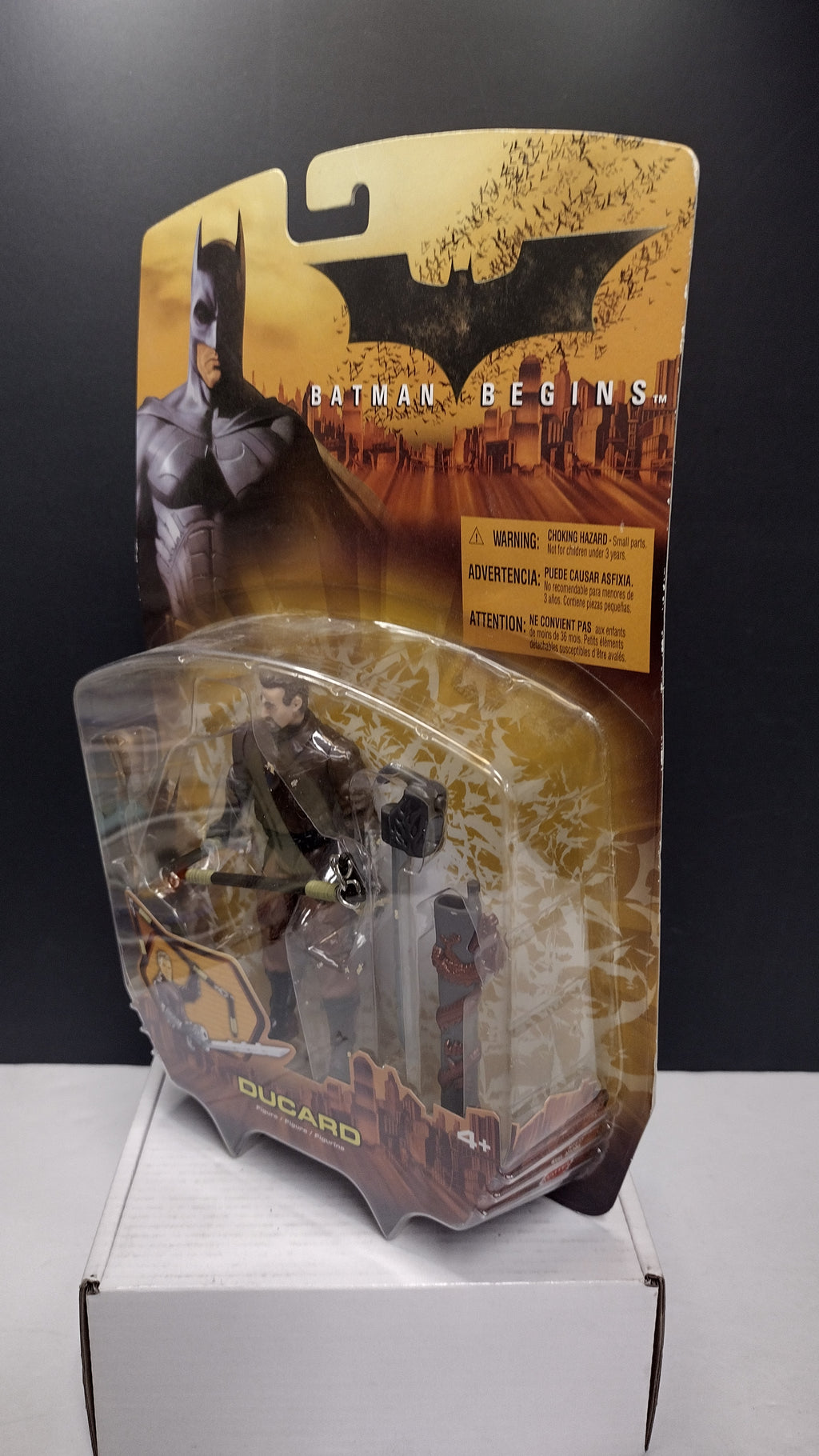 Mattel Batman Begins Henri Ducard Figure (Brown Shirt) Carded Sealed