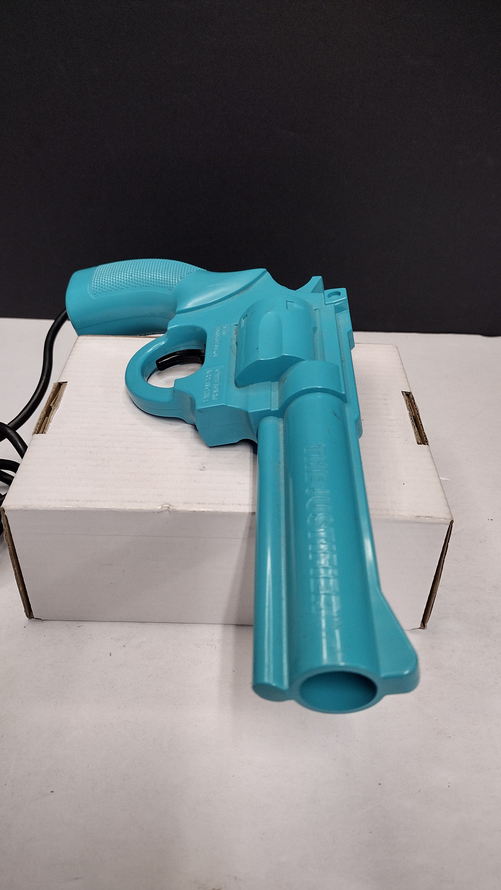 Vintage 1993 Konami "The Justifier" Blue Light Gun Pistol for Sega Genesis