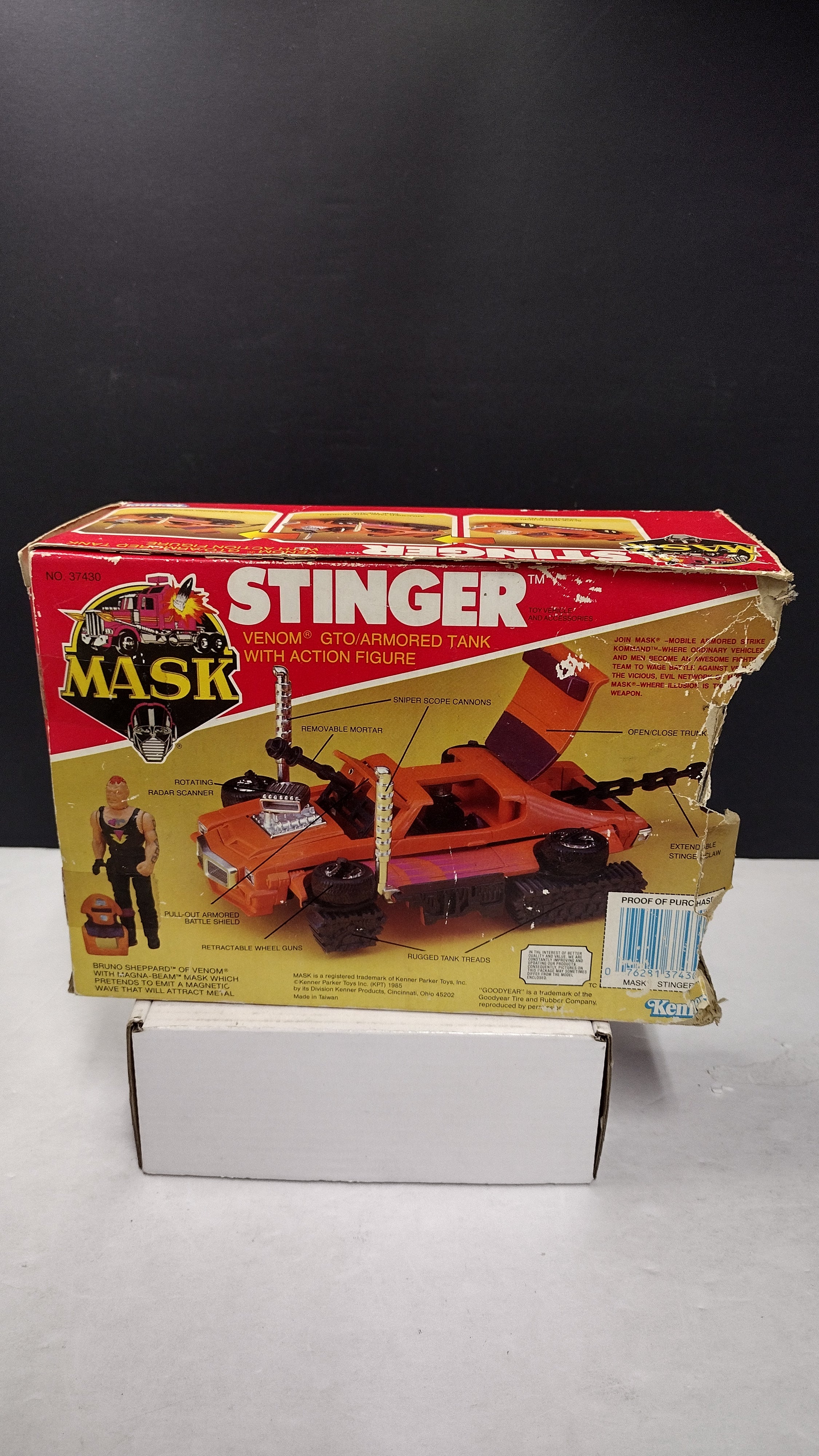 Vintage 1985 Kenner M.A.S.K. Series 1 Stinger Pontiac GTO w/ Original Box & Instructions (Incomplete / Parts Lot)