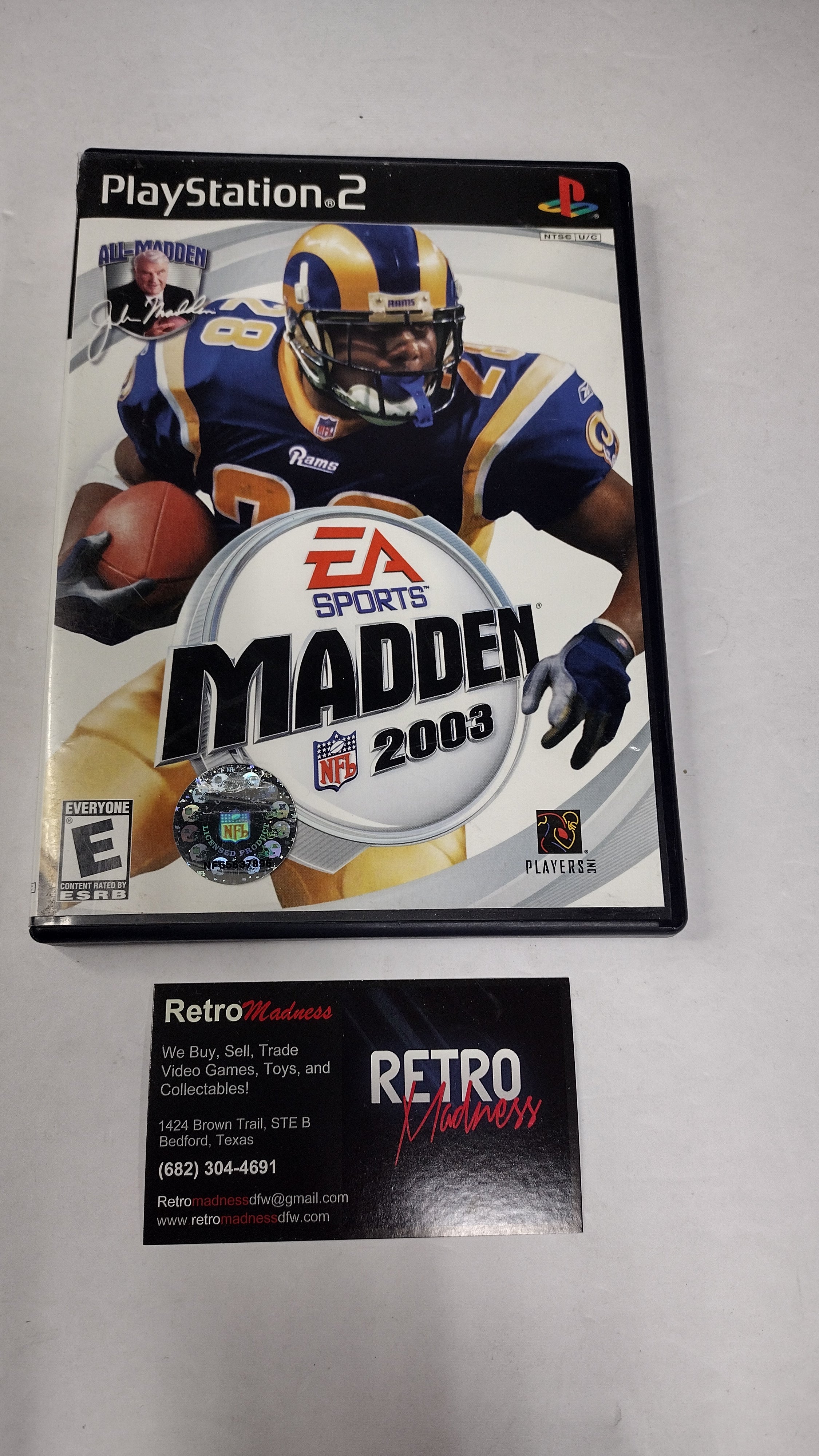 Sony PlayStation 2: Madden NFL 2003 – (Original Black Label)