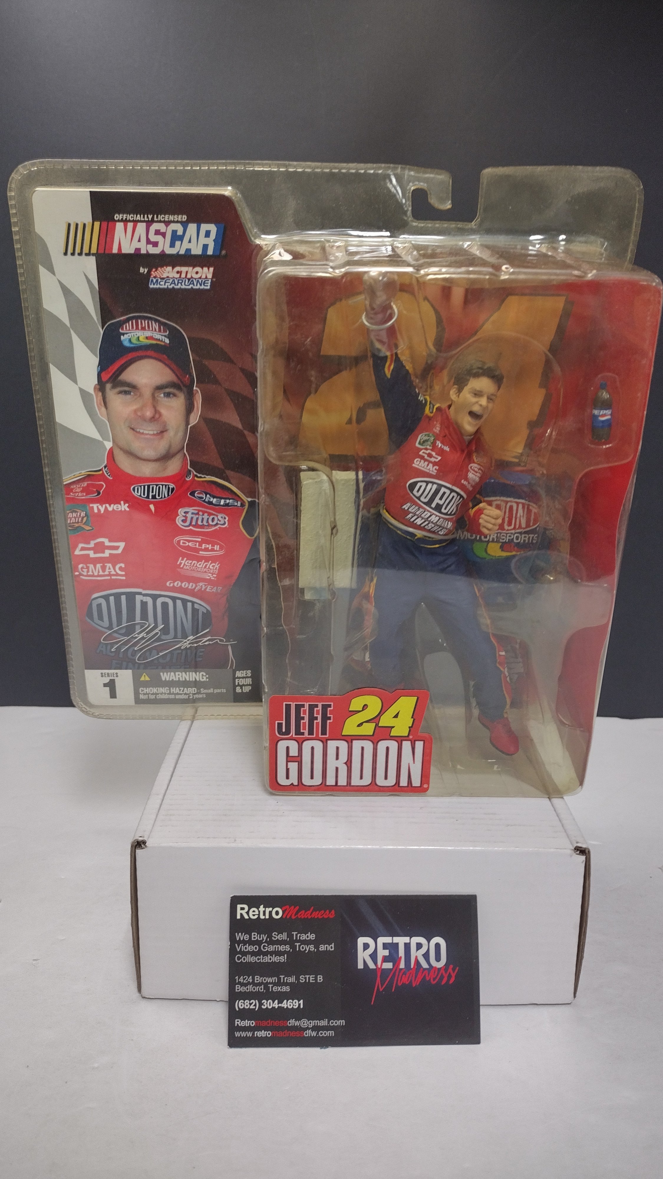 McFarlane NASCAR Series 1 Jeff Gordon #24 Action Figure (2003) CIB