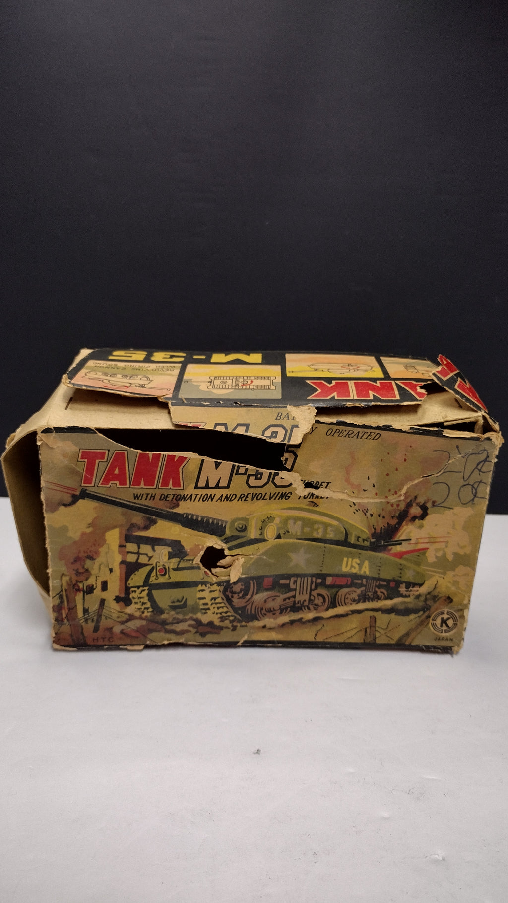 Ultra Rare Cragstan Japan M-35 Military Tank – Vintage 1950s Tin Toy