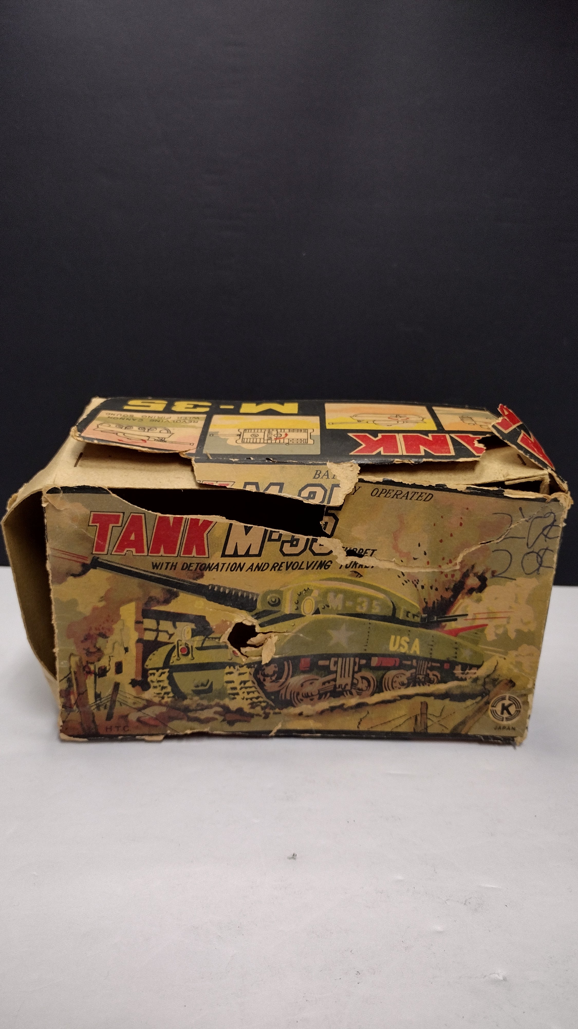 Ultra Rare Cragstan Japan M-35 Military Tank – Vintage 1950s Tin Toy