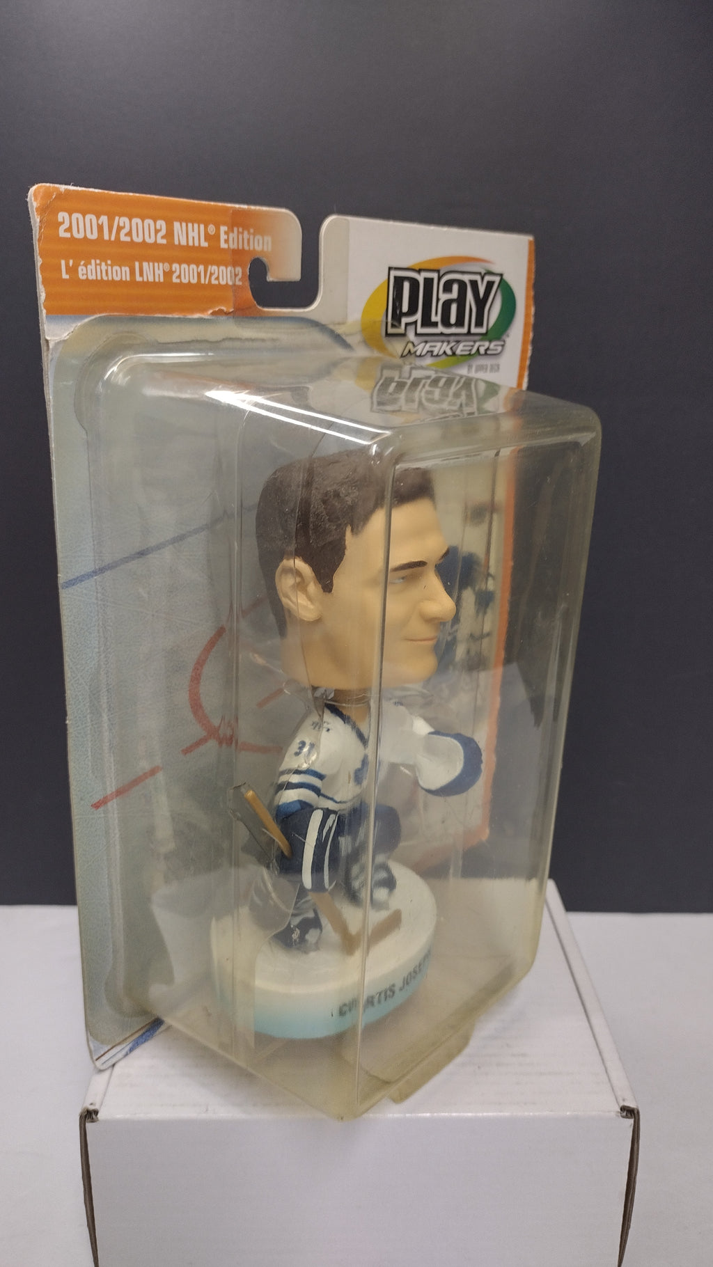 2001/2002 UPPER DECK NHL EDITION 'CURTIS JOSEPH' 'PLAY MAKERS' BOBBLEHEAD