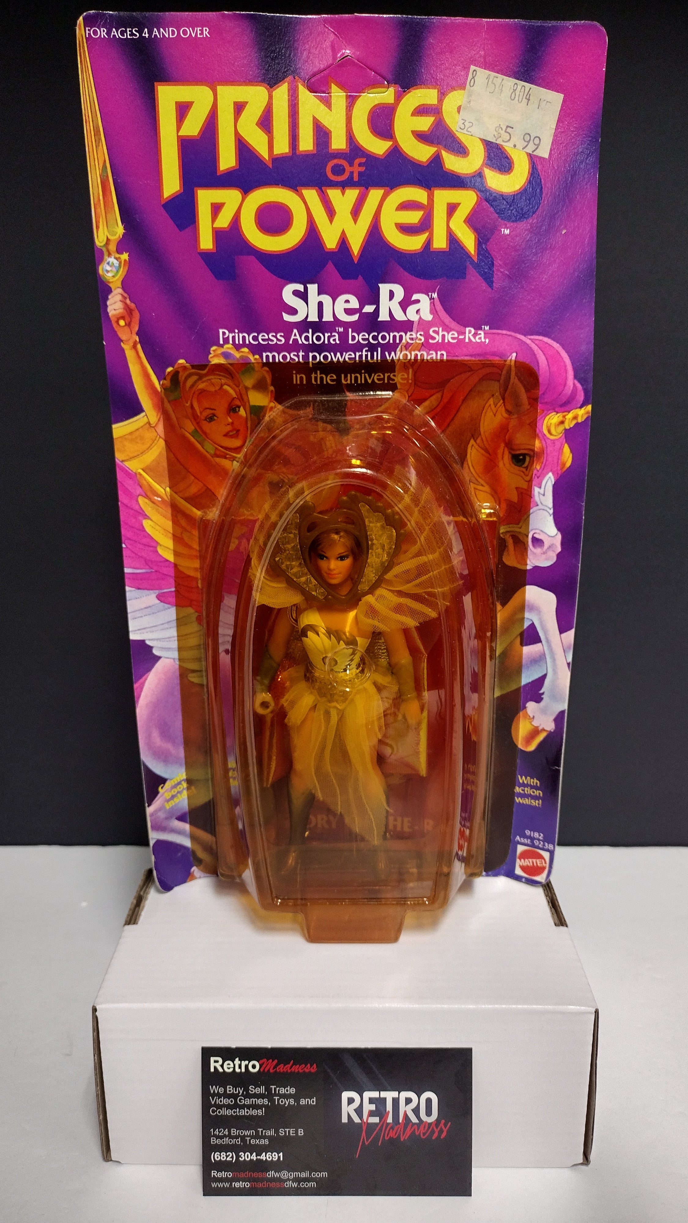 Vintage 1984 She-Ra: Princess of Power – She-Ra Action Figure (NOC)