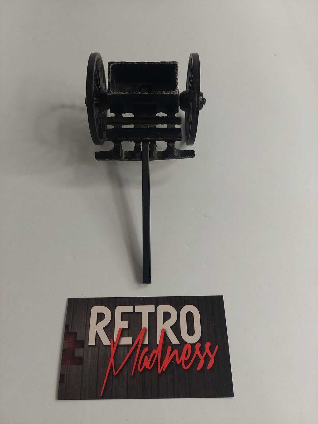 Vintage Military Pull Cart Die Cast Metal