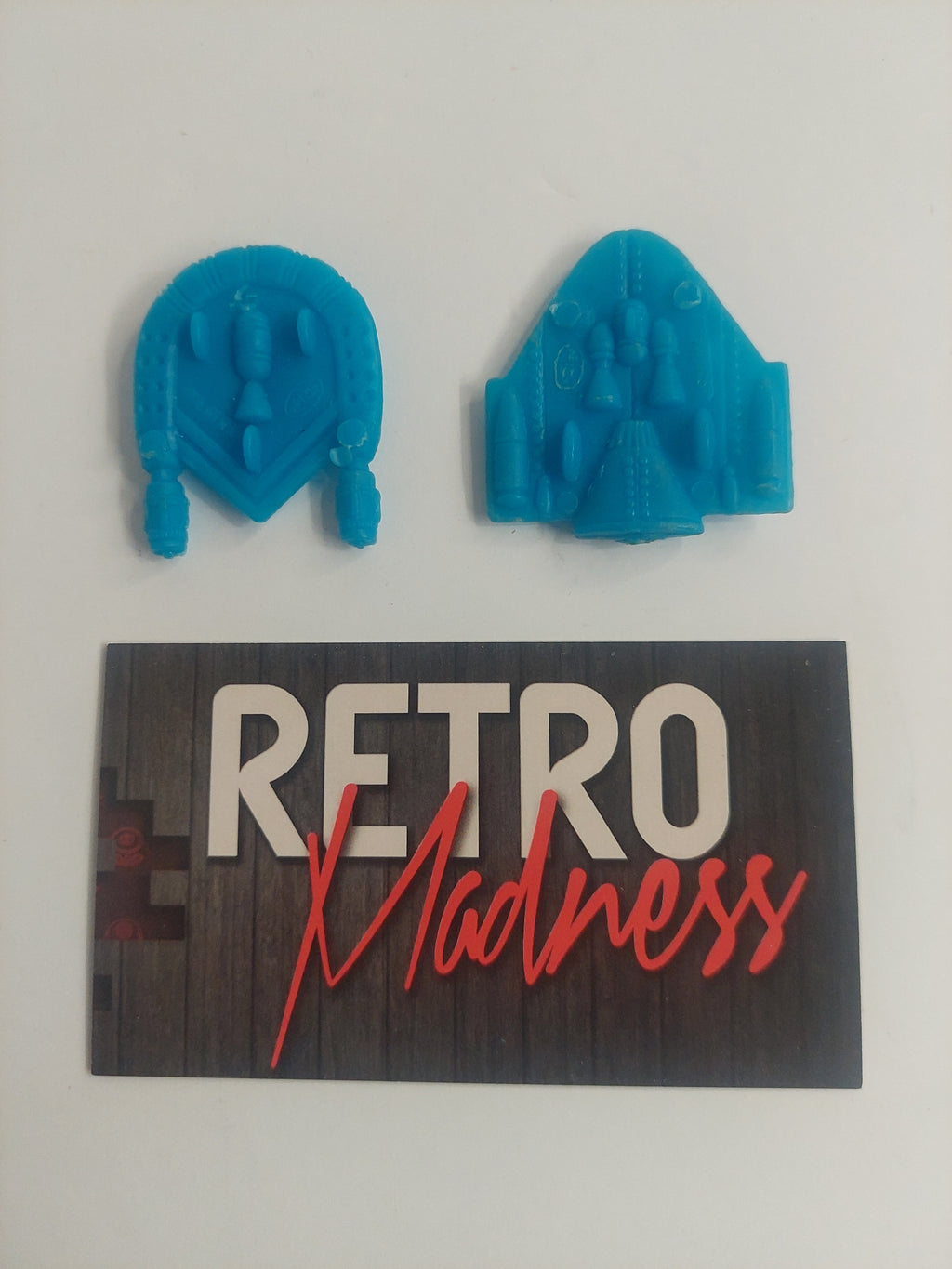 Vintage Blue Plastic UFO Flying Saucer Lot