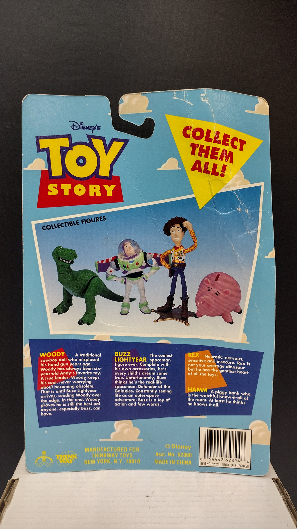 1995 Disney Pixar Toy Story Woody Bendable Figure – 4.25" Thinkway (On Card)