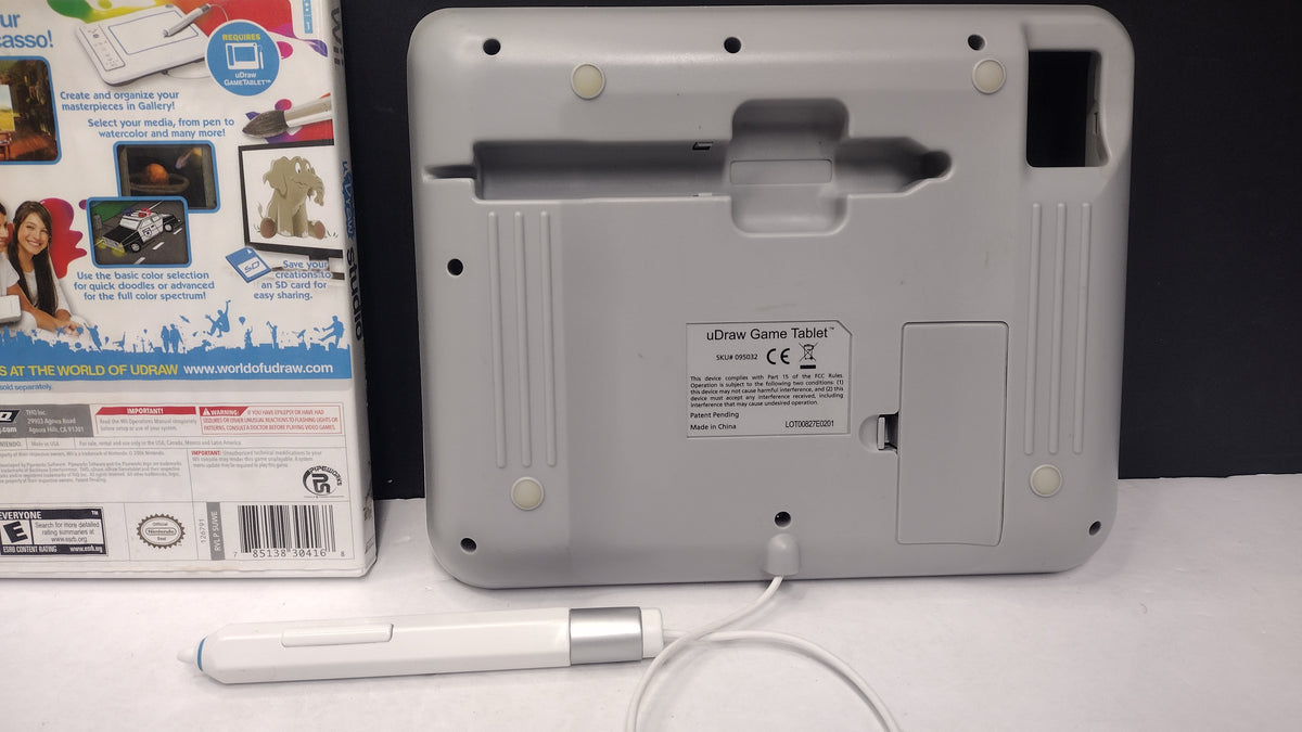 Nintendo Wii uDraw Game Tablet with uDraw Studio Game Disc- Tested and Works