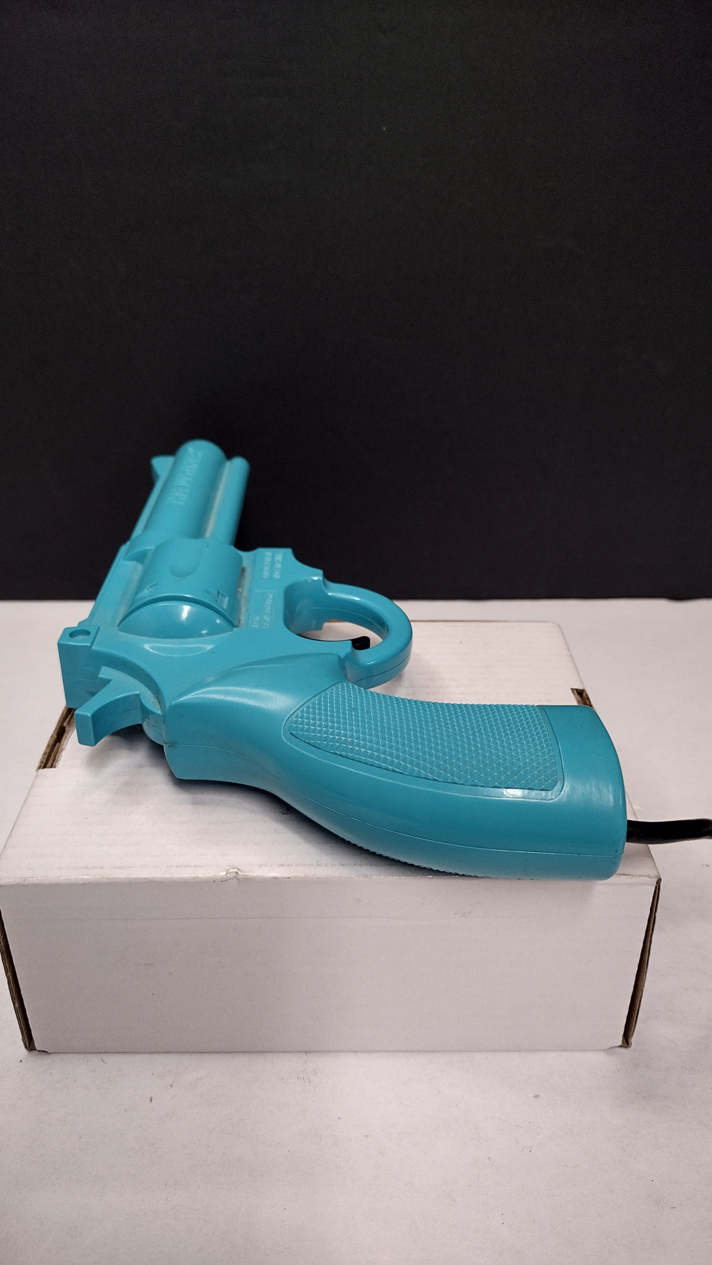 Vintage 1993 Konami "The Justifier" Blue Light Gun Pistol for Sega Genesis