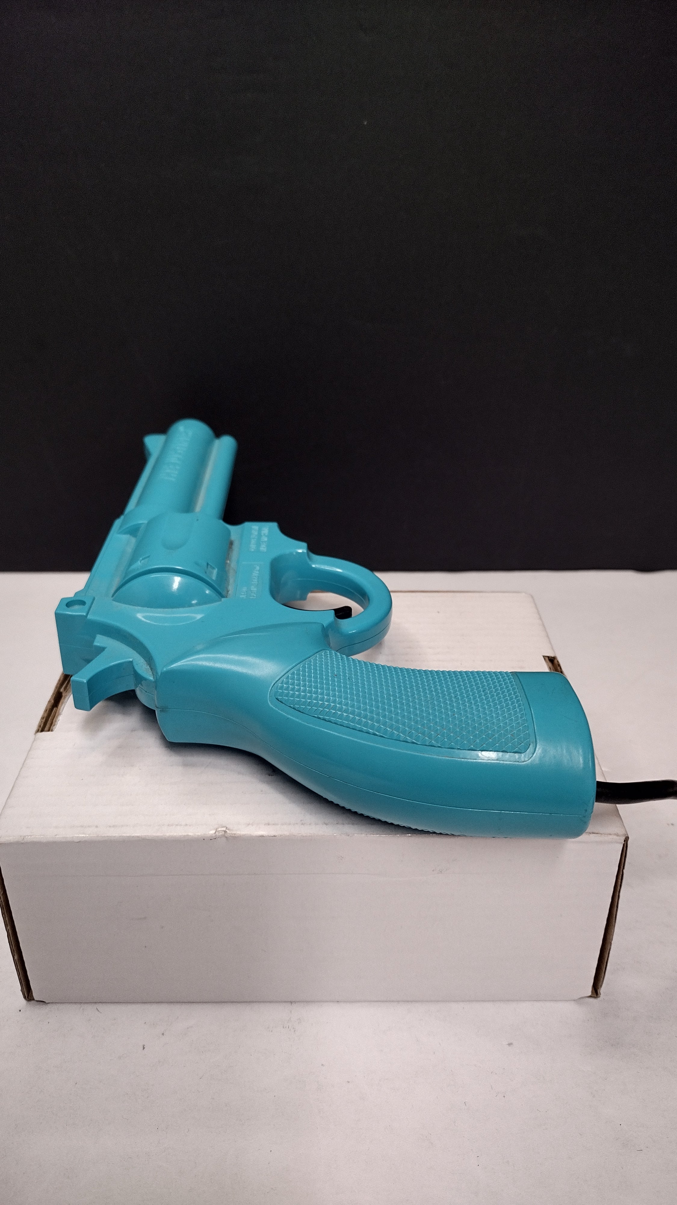 Vintage 1993 Konami "The Justifier" Blue Light Gun Pistol for Sega Genesis