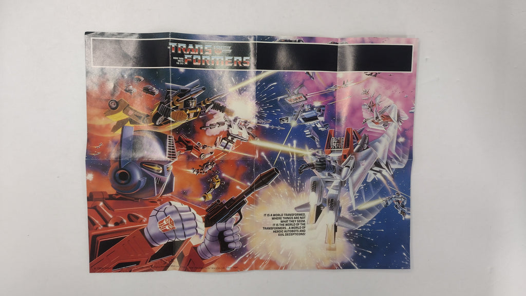 Vintage Original G1 Transformers Inserts Lot: 1984-1986