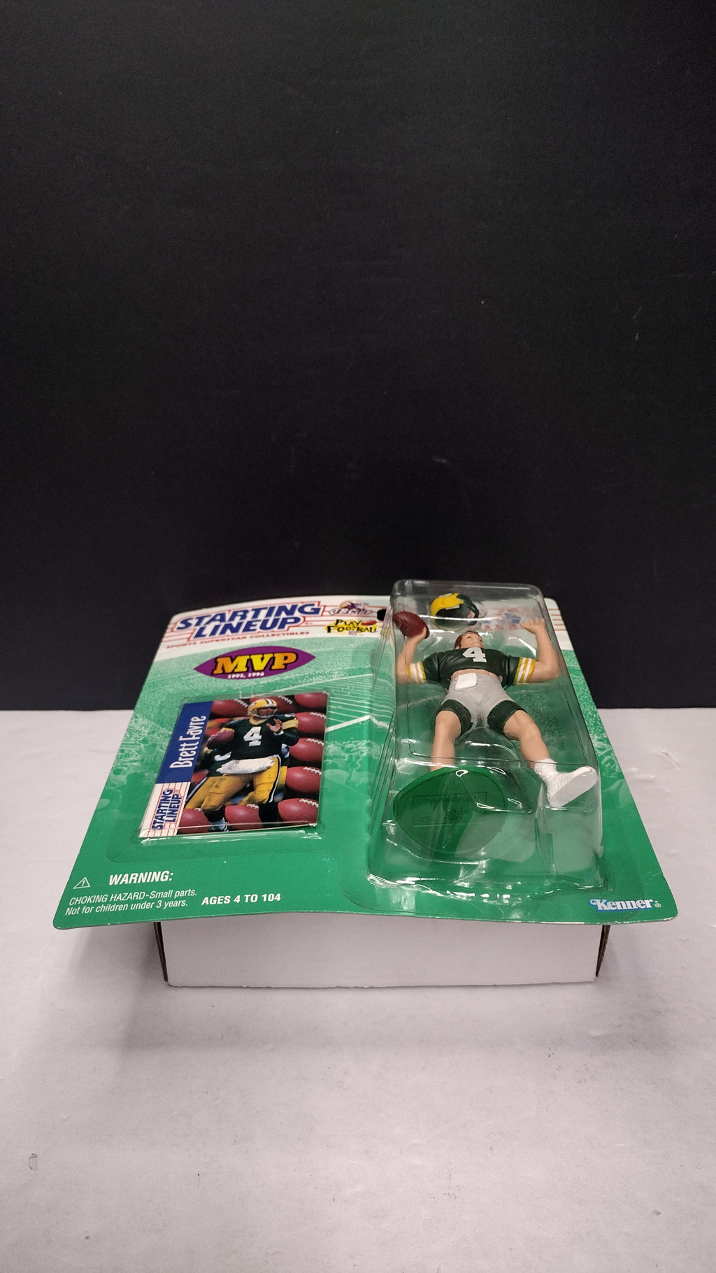 Vintage 1997 Starting Lineup NFL Football Figures Jerry Rice & Brett Favre 2-Pack (Kenner - Sealed on Card / Yellowed Bubble)