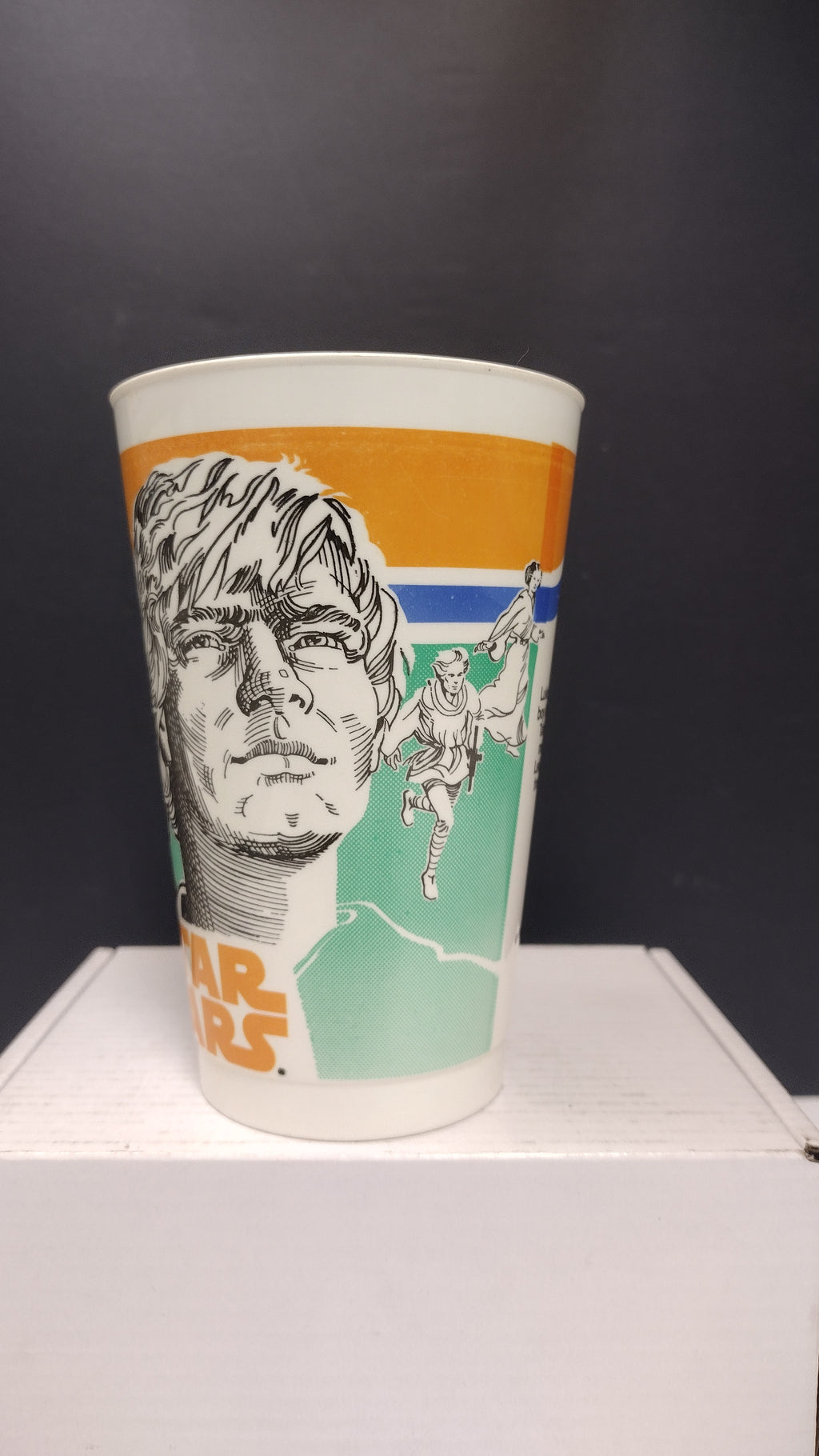 Vintage 1979 Star Wars Luke Skywalker & Princess Leia Coca-Cola Promo Plastic Cup