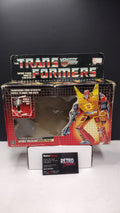 1986 Vintage Original G1 Transformers Rodimus Prime Box (Hasbro - Packaging Only / Heavy Box Wear)