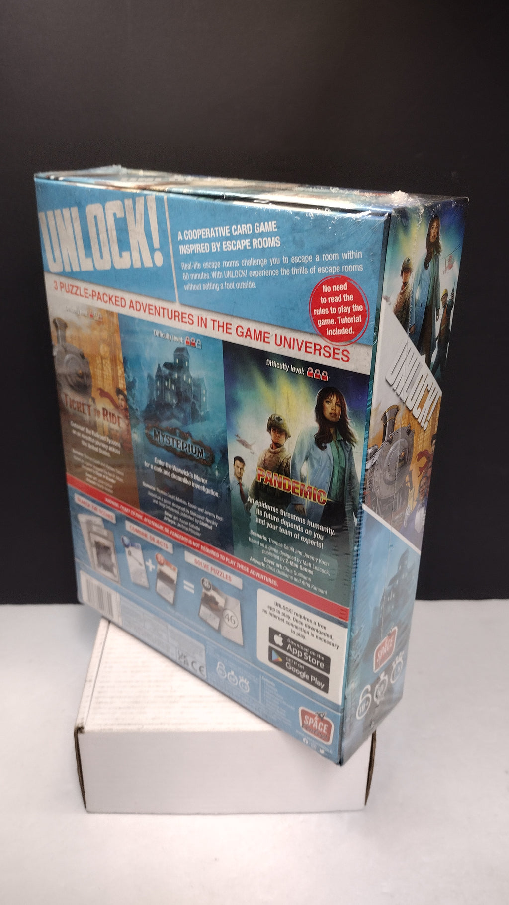 Unlock! Game Adventures Escape Room Board Game 3-in-1 Box Set New Sealed