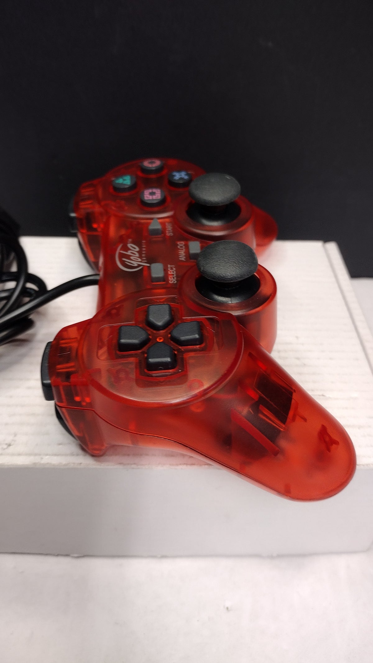 Yobo Gameware- PS1 PS2- (Red) Analog Controller- Tested