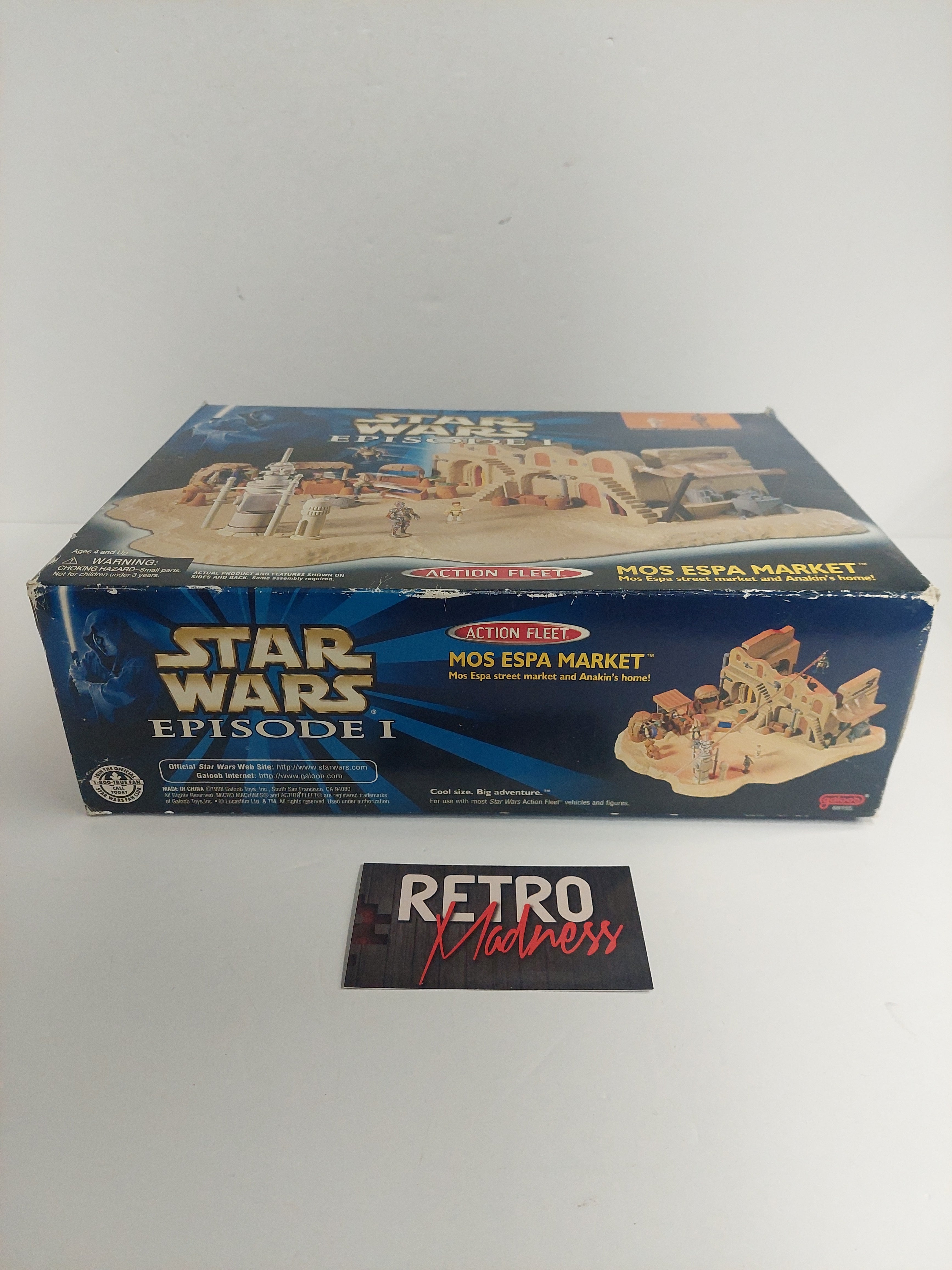 Vintage Star Wars Episode I Action Fleet Mos Espa Market Box ONLY