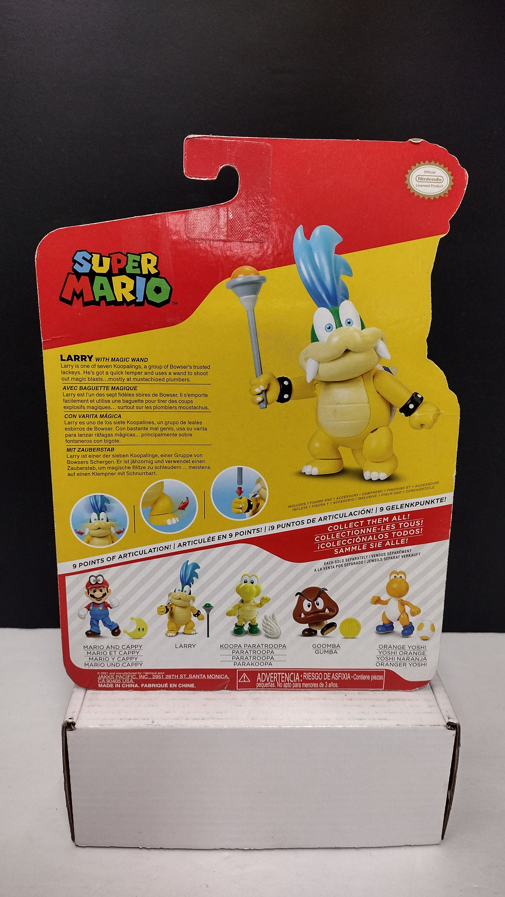 JAKKS Pacific World of Nintendo 4" Larry Koopa Action Figure with Wand