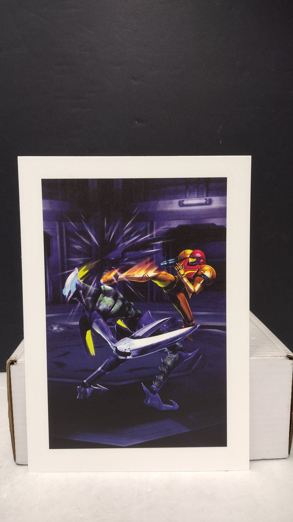 Vintage Metroid Other M Art Folio Art Book with Black Case & 16 Cards Nintendo