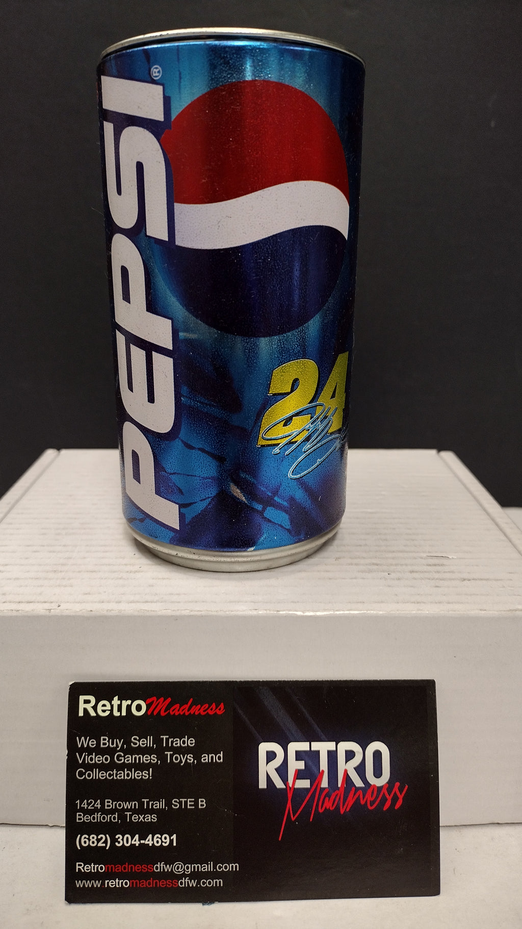 Action Racing 2002 Jeff Gordon #24 Pepsi Chevrolet Monte Carlo 1:64 Diecast in Collector's Can
