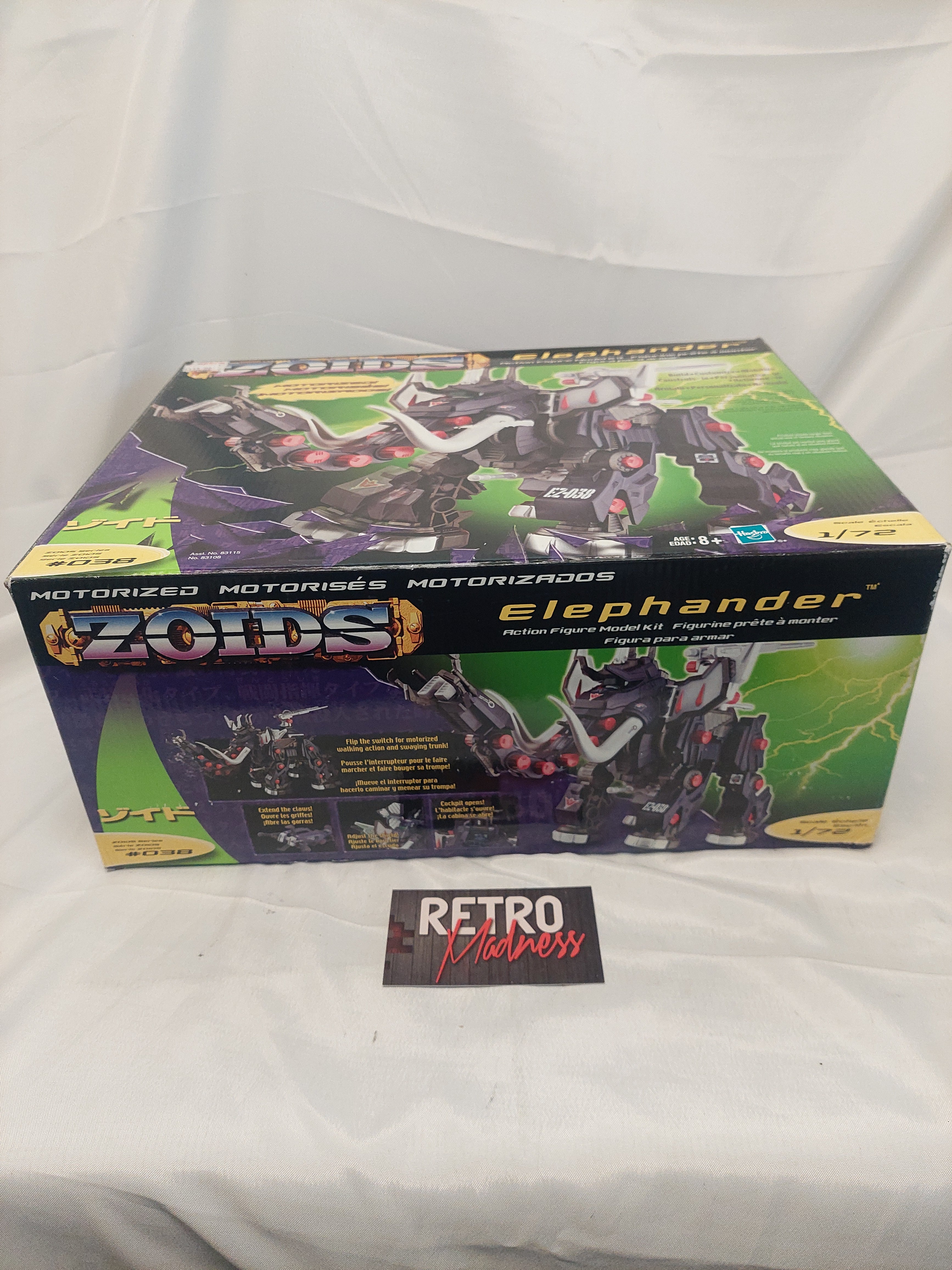 Vintage Zoids Elephander Action Figure Model Kit #038 1:72 Scale