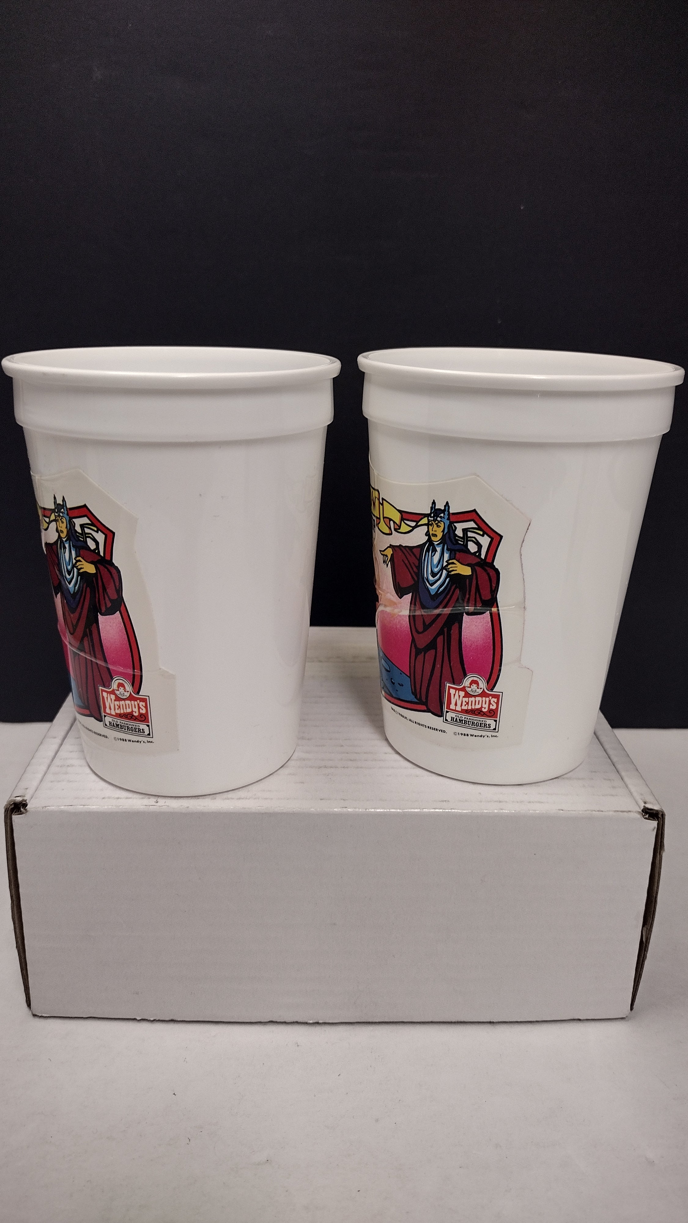 Vintage 1988 Willow Movie Wendy's Magic Cup 3-Cup Collector's Lot