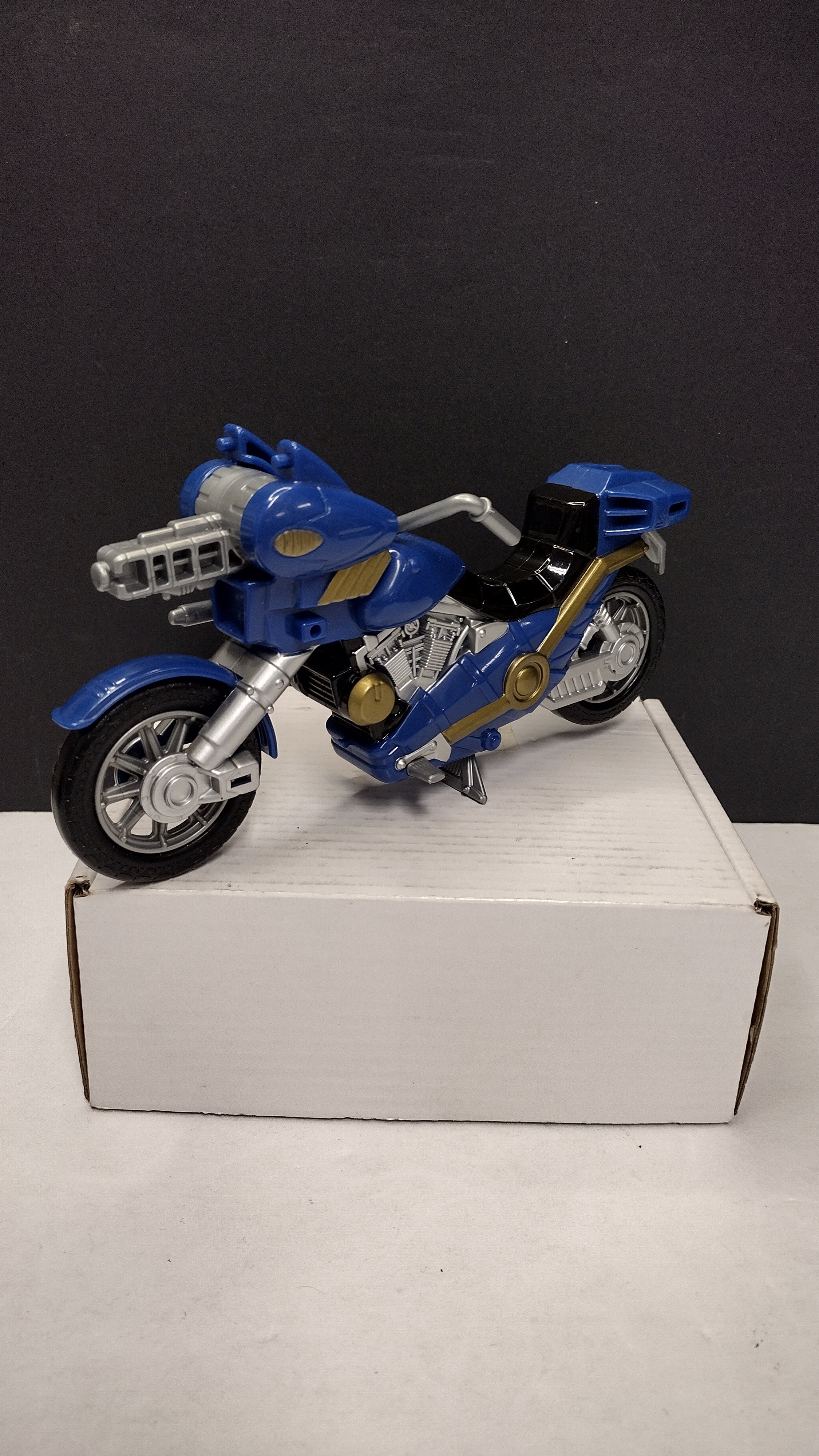 Vintage 1998 Bandai Power Rangers In Space / Lost Galaxy Blue Astro Cycle (Loose - Damaged Handlebar)