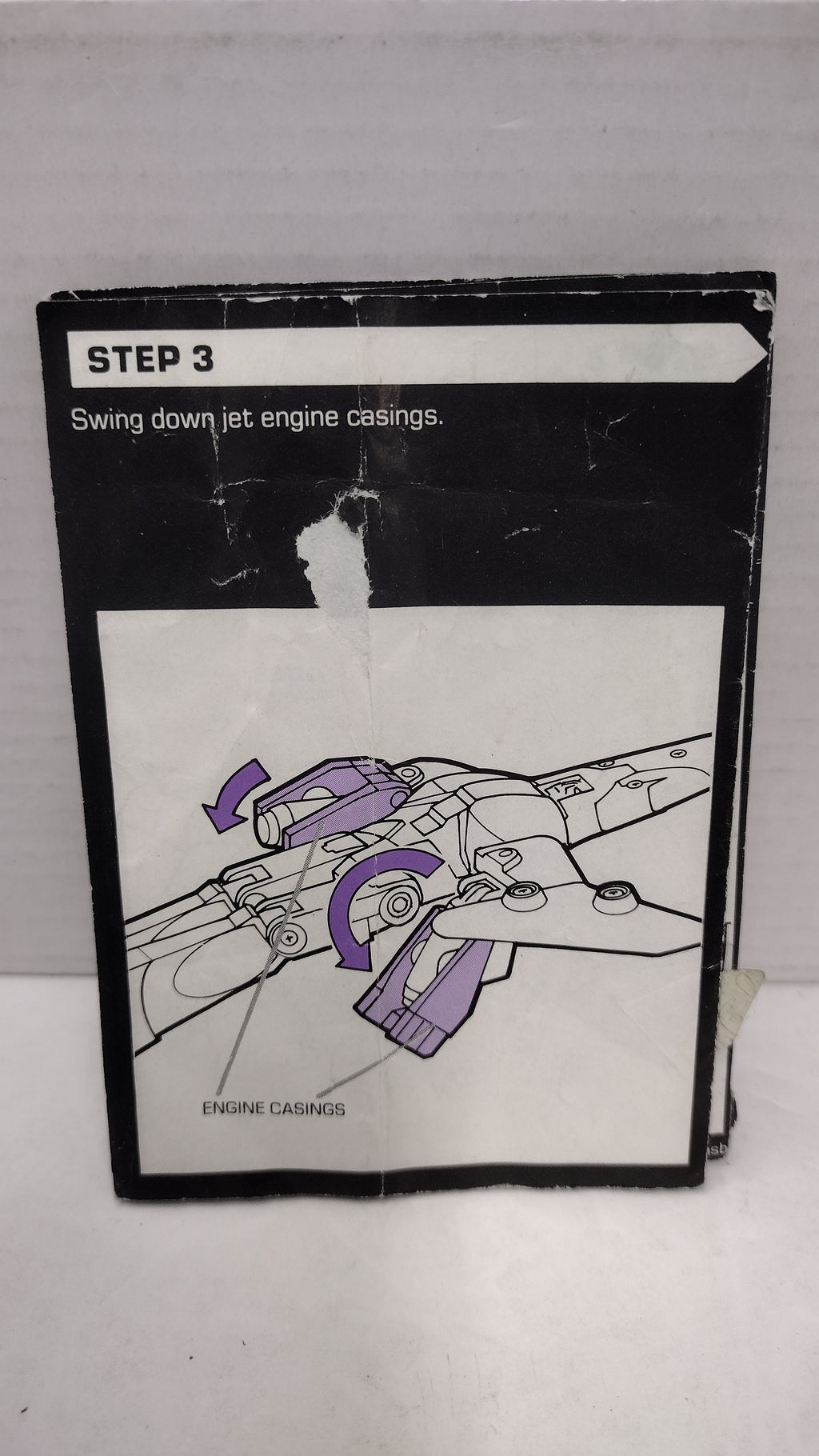 Vintage 1986 Original G1 Transformers Cyclonus - Instruction Booklet