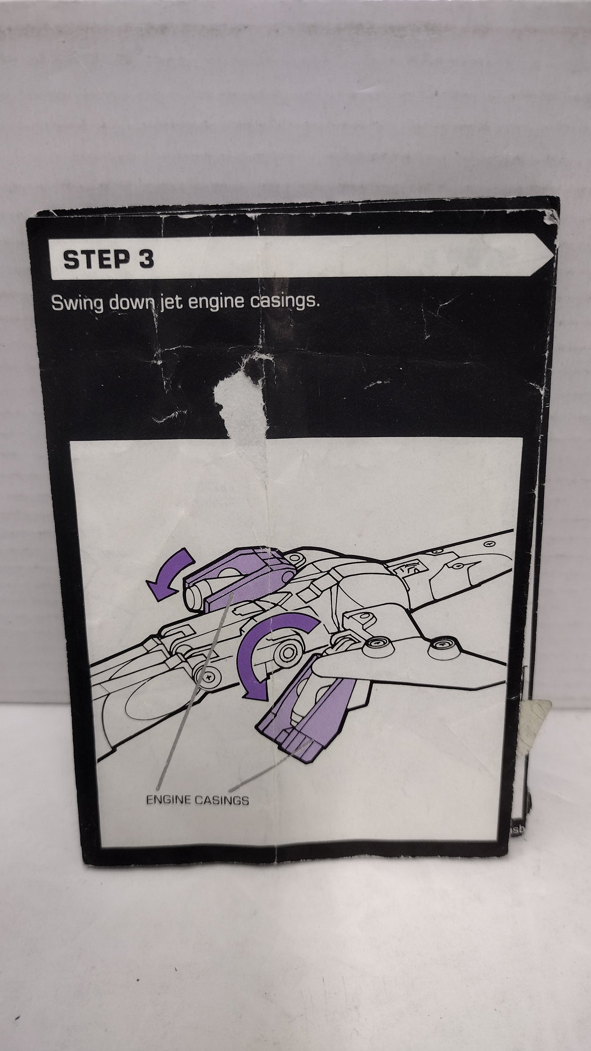 Vintage 1986 Original G1 Transformers Cyclonus - Instruction Booklet