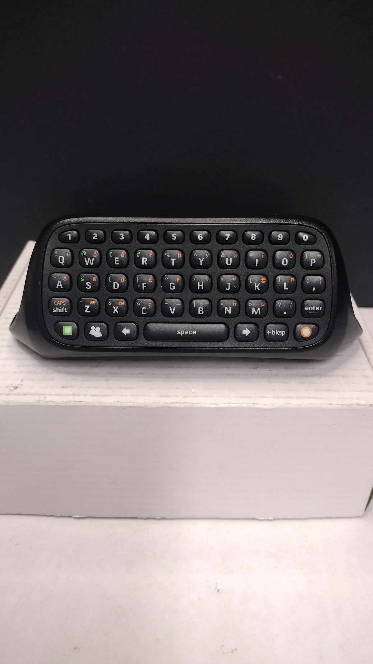 Microsoft Xbox 360 Chatpad Keyboard Black OEM X852479-001 Tested