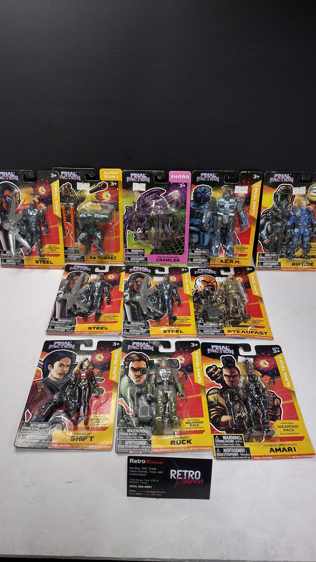 Final Faction – Alpha Team 1 Action Figures • Various / Choice of Character (Factory Sealed)