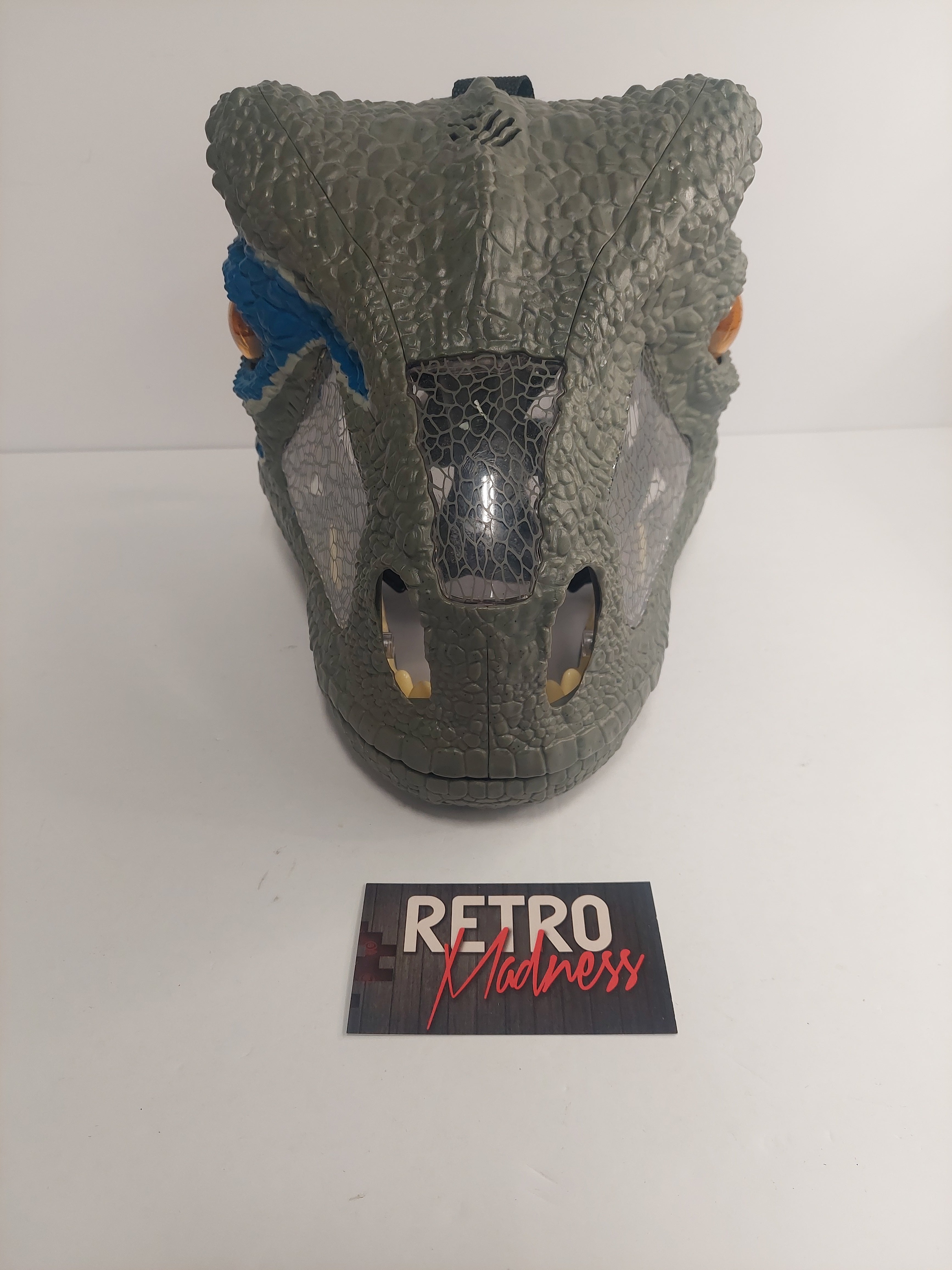 Jurassic World Velociraptor Blue Chomp N Roar Adjustable Mask Tested
