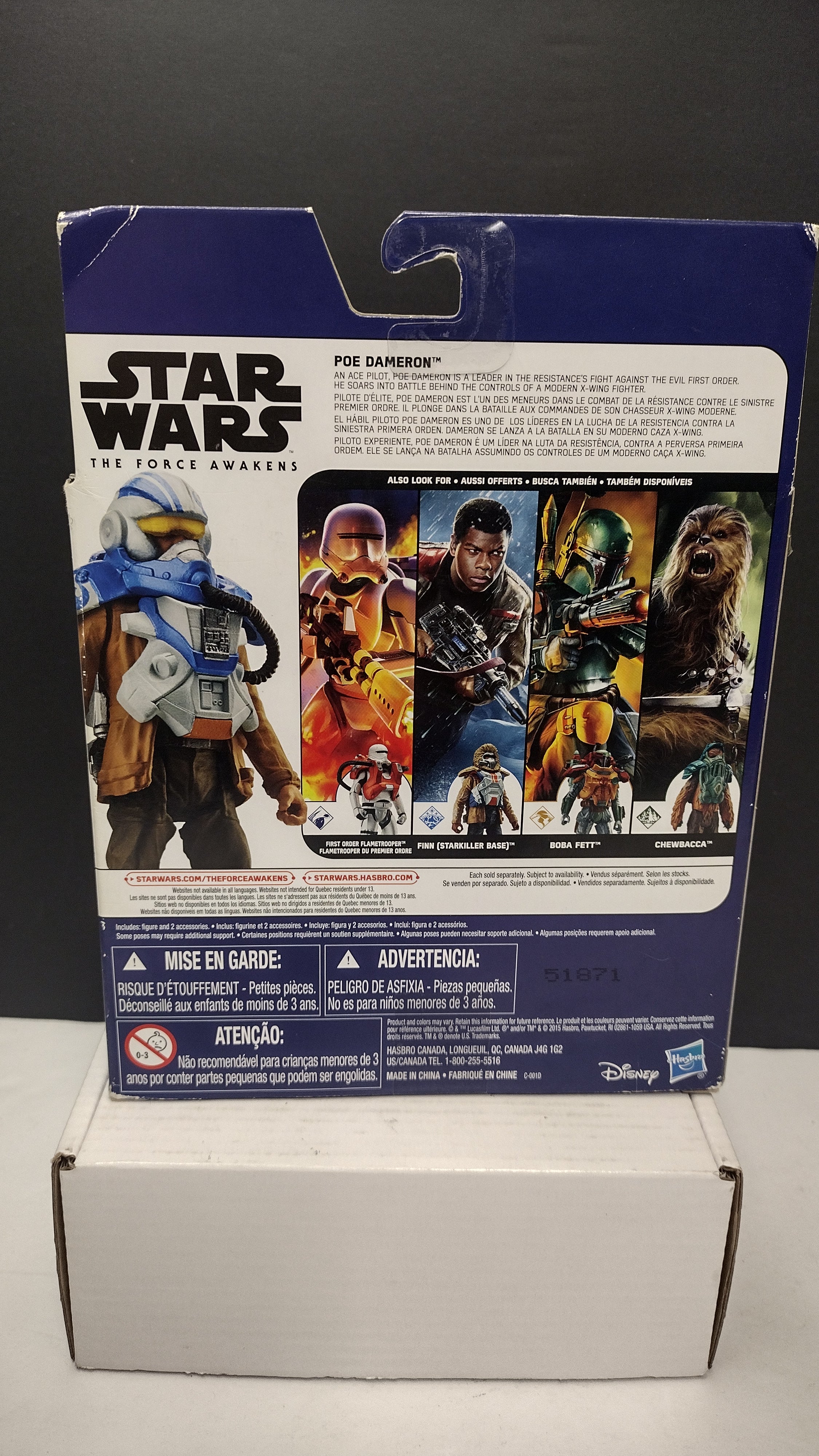 Star Wars: The Force Awakens – Poe Dameron (Desert Mission) 3.75-Inch Action Figure with Snap-On Armor • Hasbro 2015 Sealed in Box