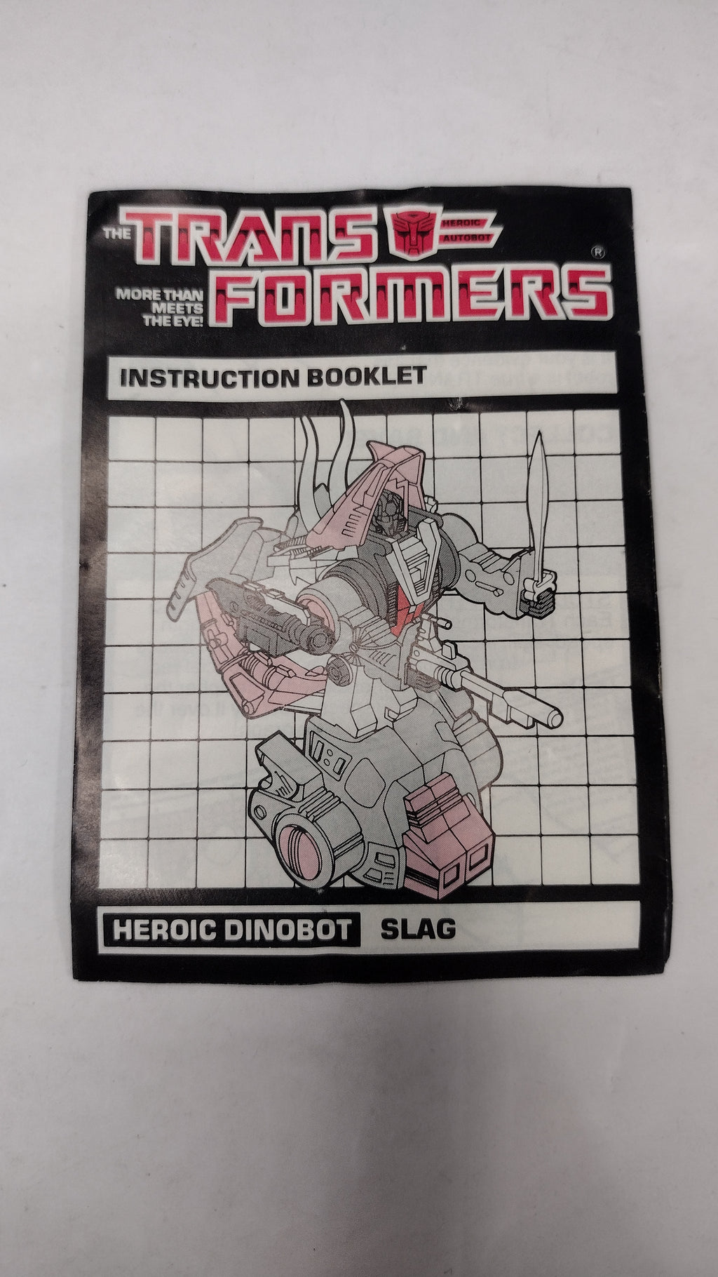 Vintage 1984 Original G1 Transformers Slag - Instruction Booklet