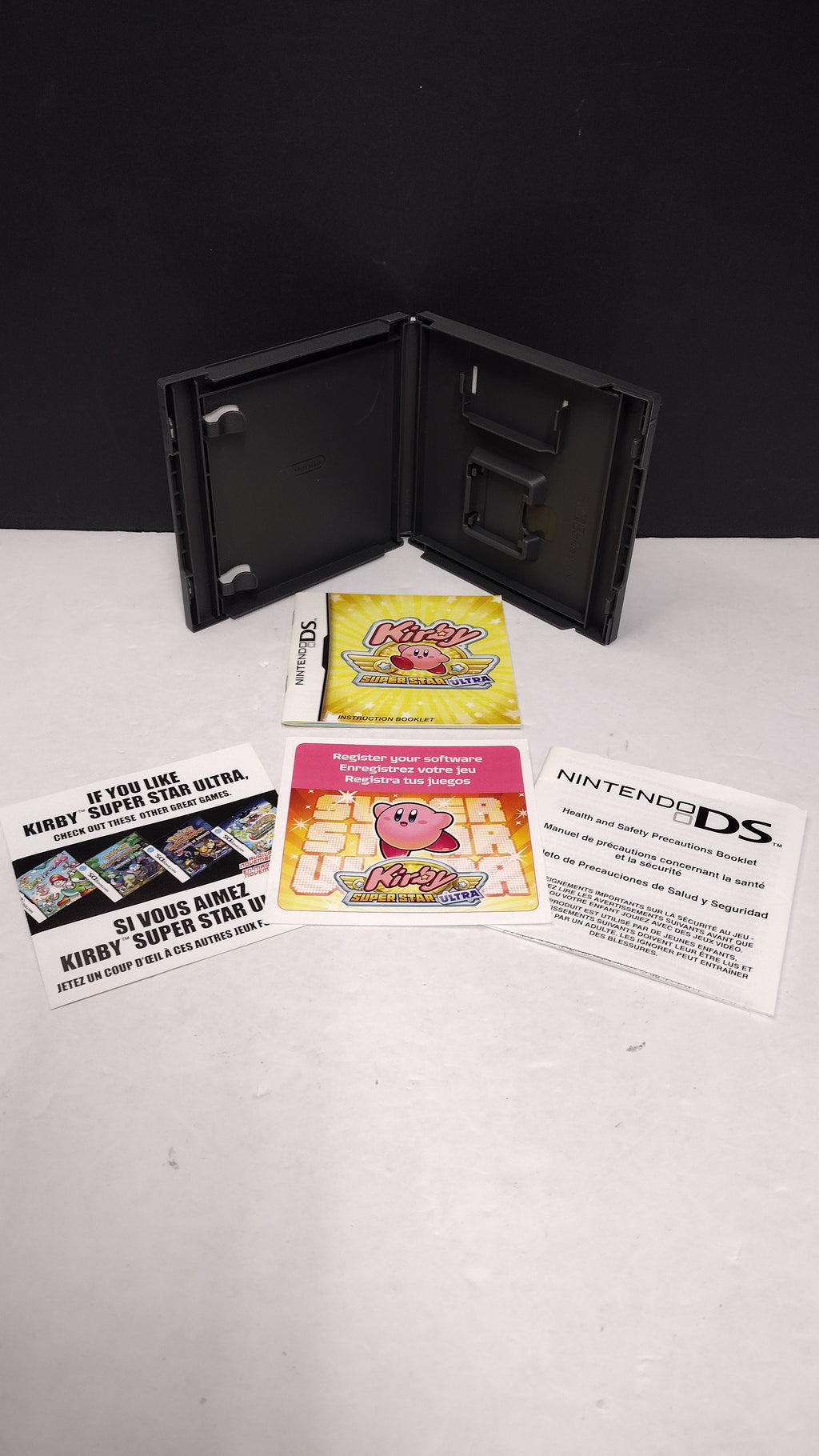 Nintendo DS Kirby Super Star Ultra Game Case & Manual No Game