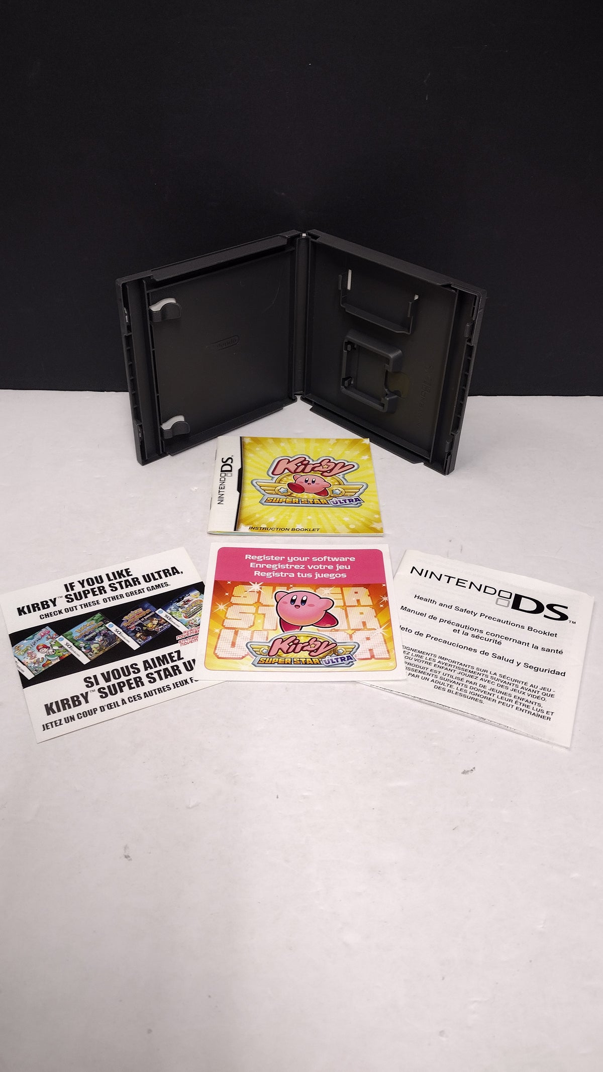 Nintendo DS Kirby Super Star Ultra Game Case & Manual No Game