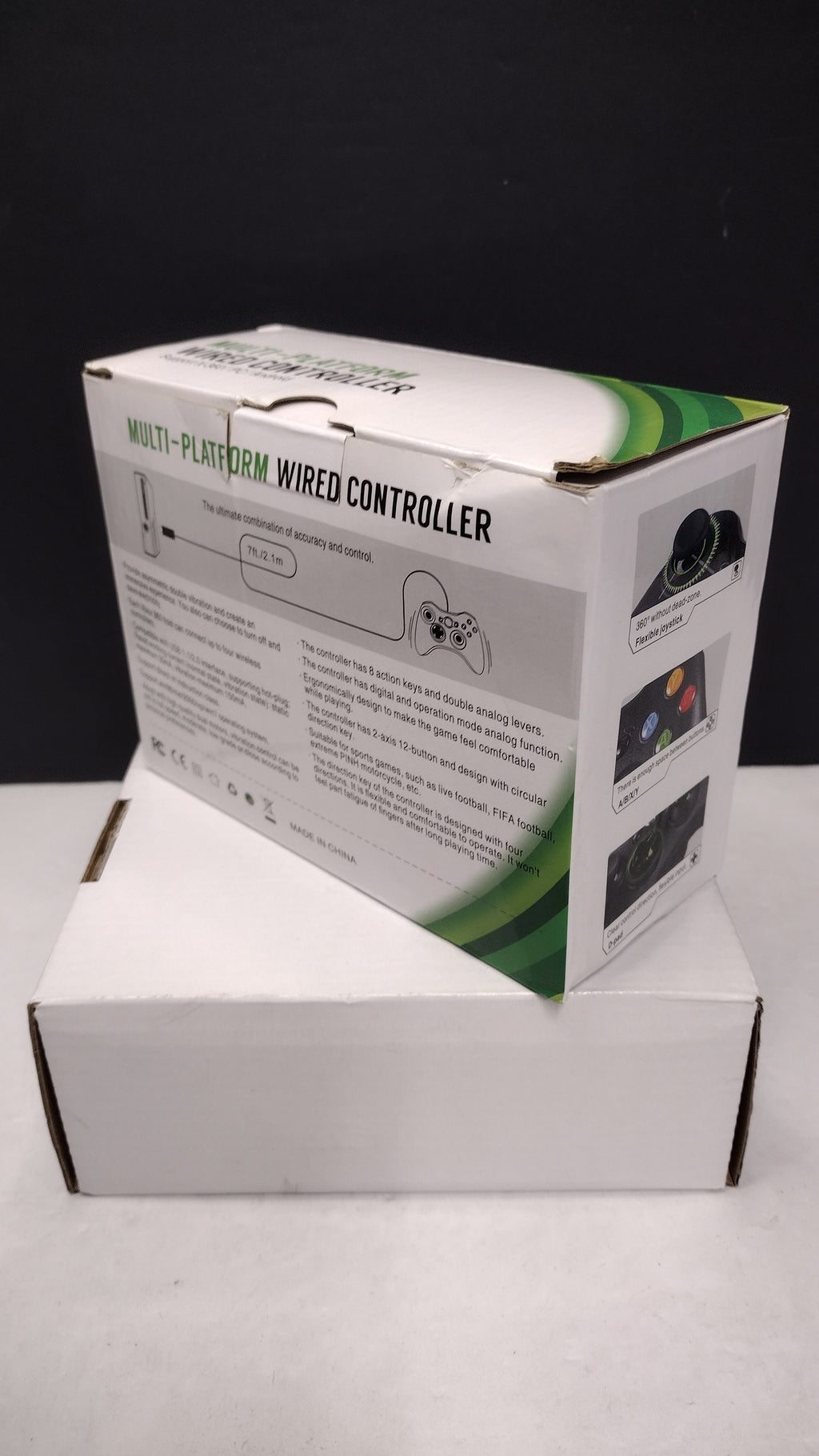 Multi-Platform Wired USB Controller for Xbox 360 PC Android Black New in Box